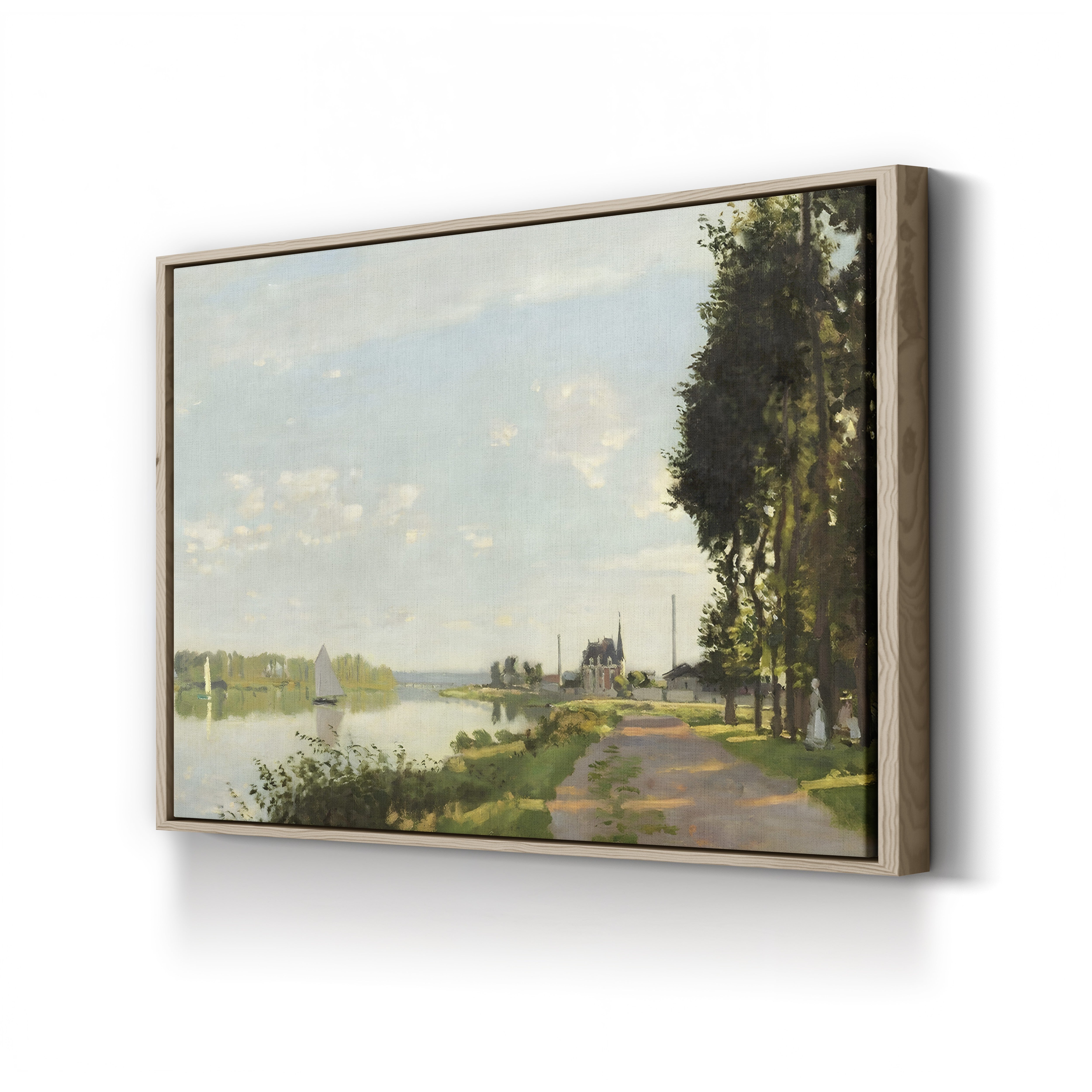 Argenteuil, c. 1872 – Claude Monet Wall Art | Early Impressionist Seine Landscape Canvas Print