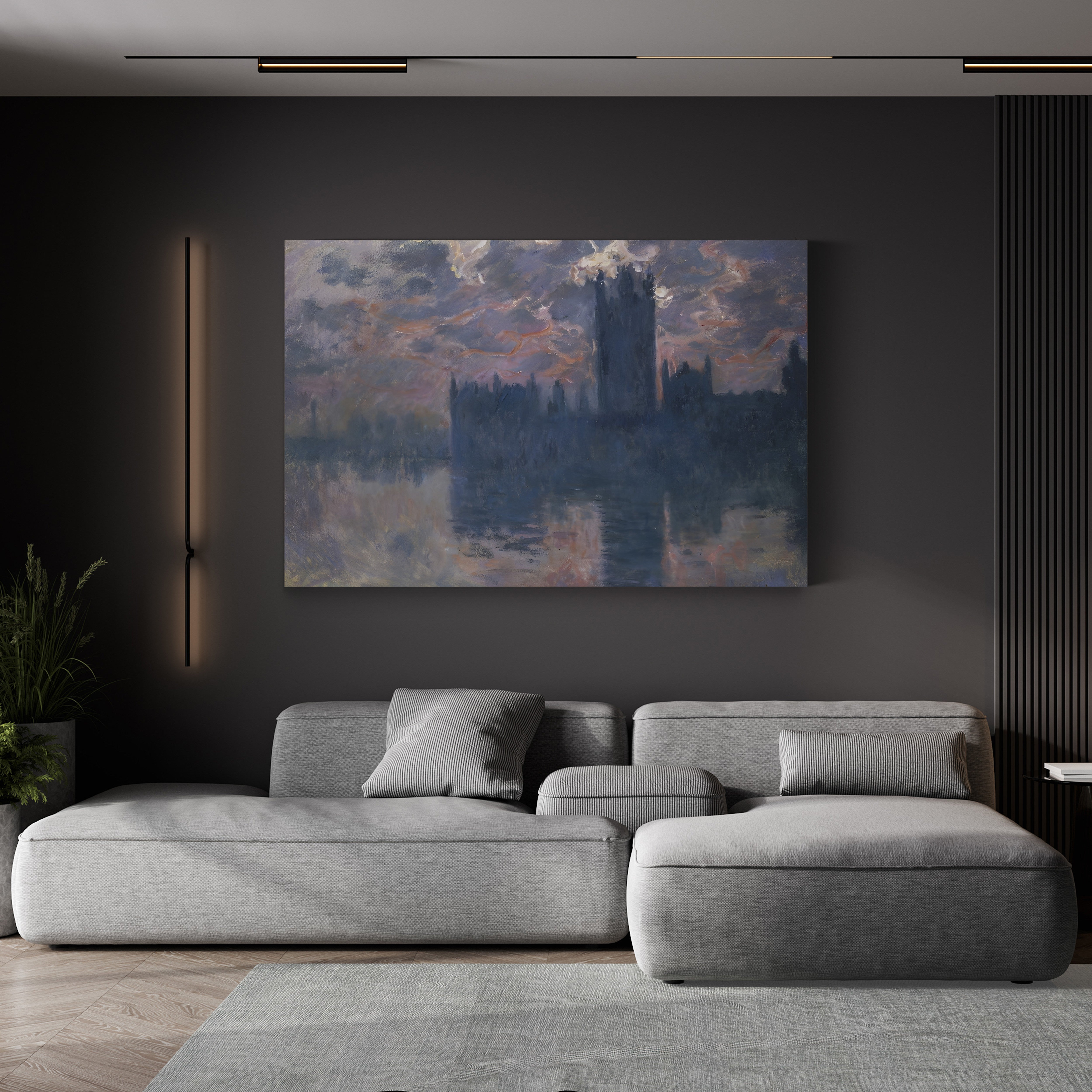 Houses of Parliament, Sunset, 1902 – Claude Monet Wall Art | Impressionist London Series Canvas Print