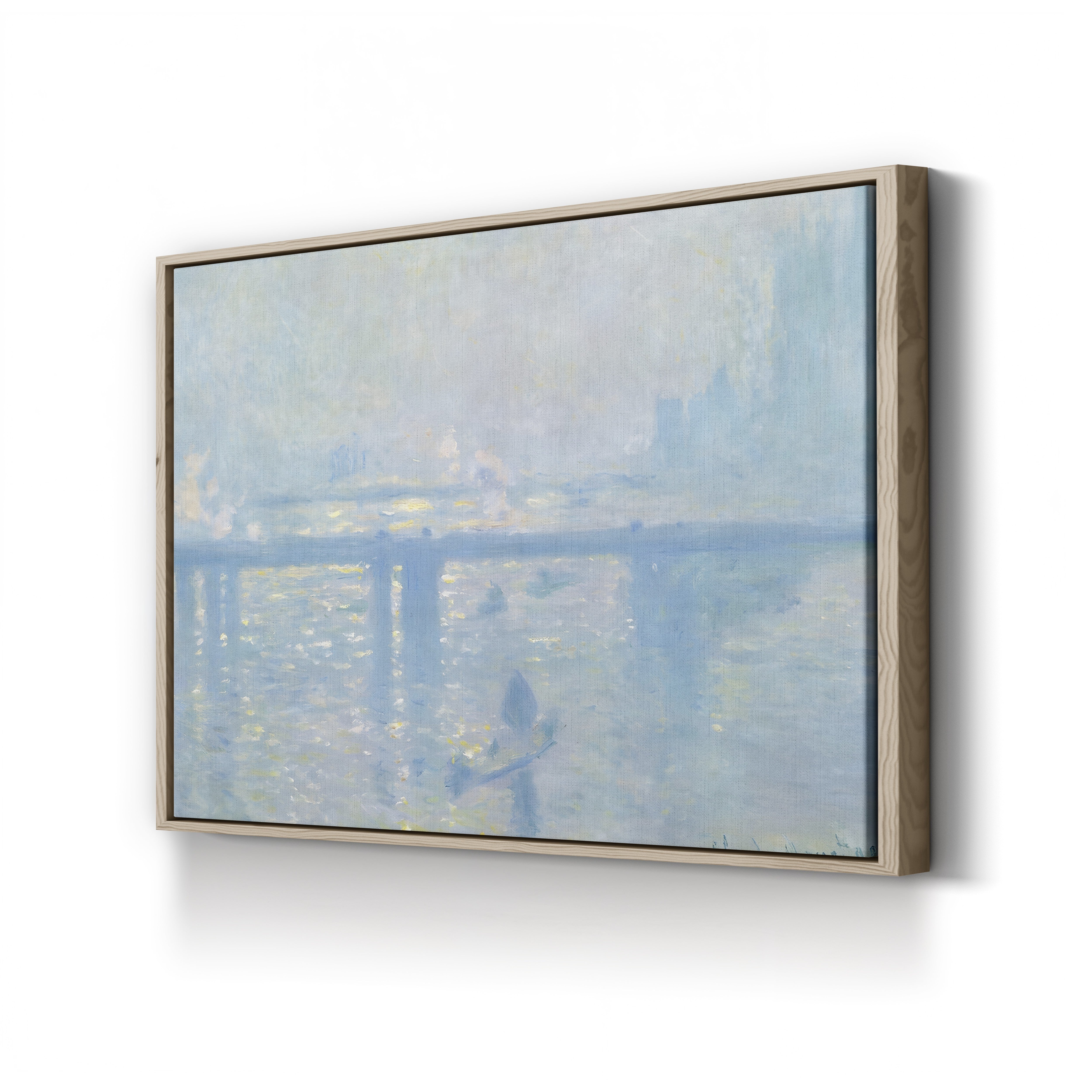 Charing Cross Bridge, London – Claude Monet Wall Art | Impressionist Thames Series Canvas Print