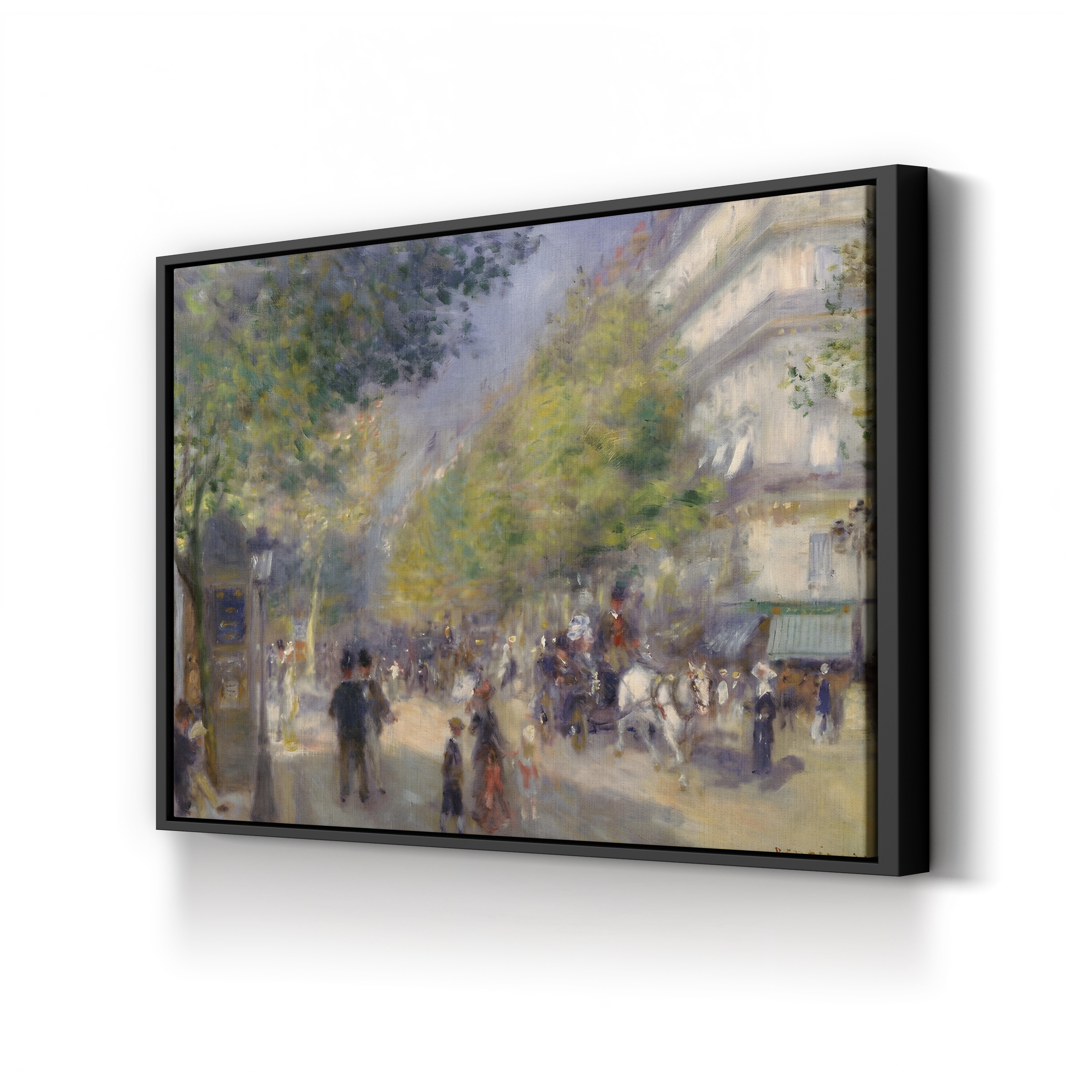 The Boulevards, 1875 – Pierre-Auguste Renoir Wall Art | Impressionist Paris Canvas Print
