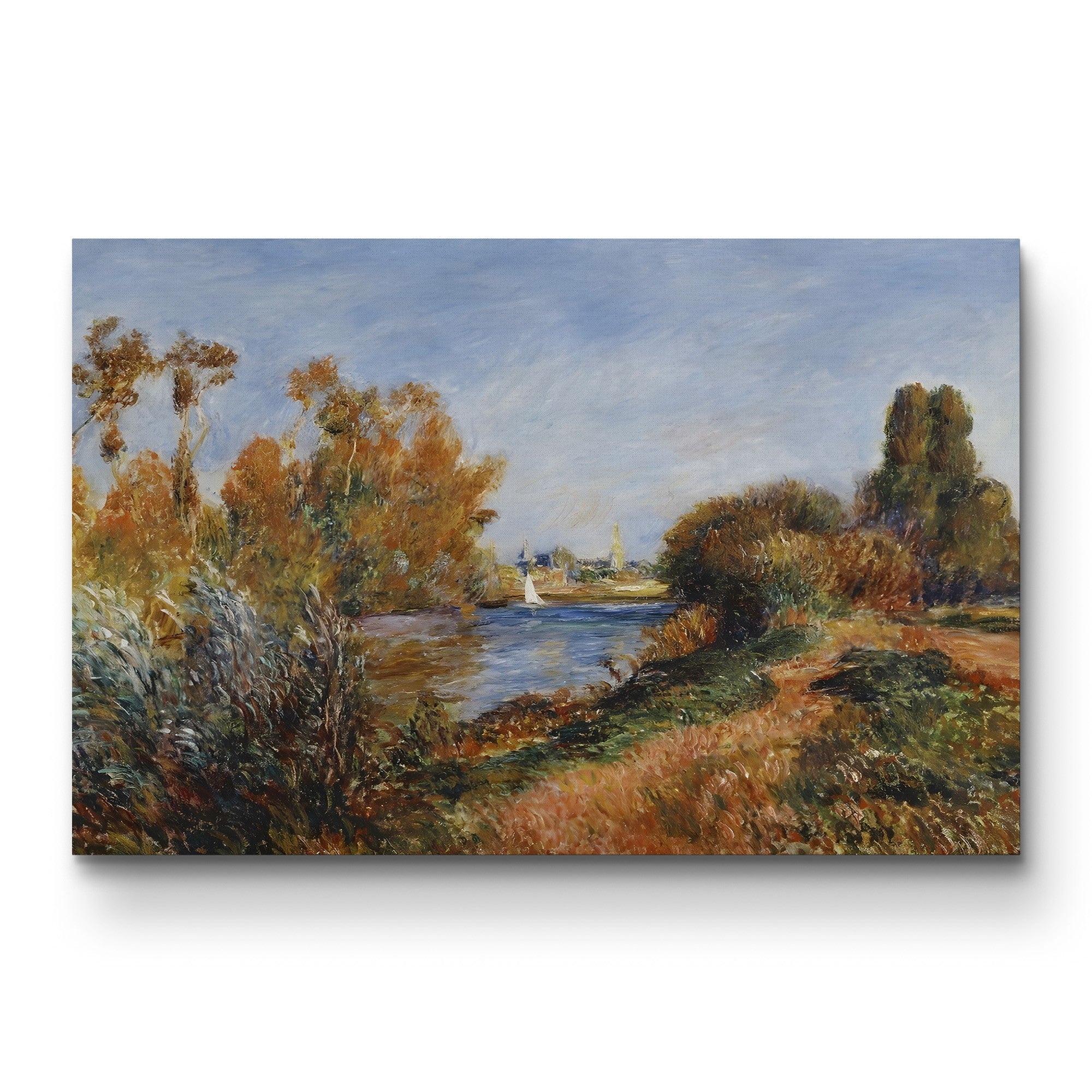 The Seine at Argenteuil, 1888 – Pierre-Auguste Renoir Wall Art | Impressionist River Canvas Print