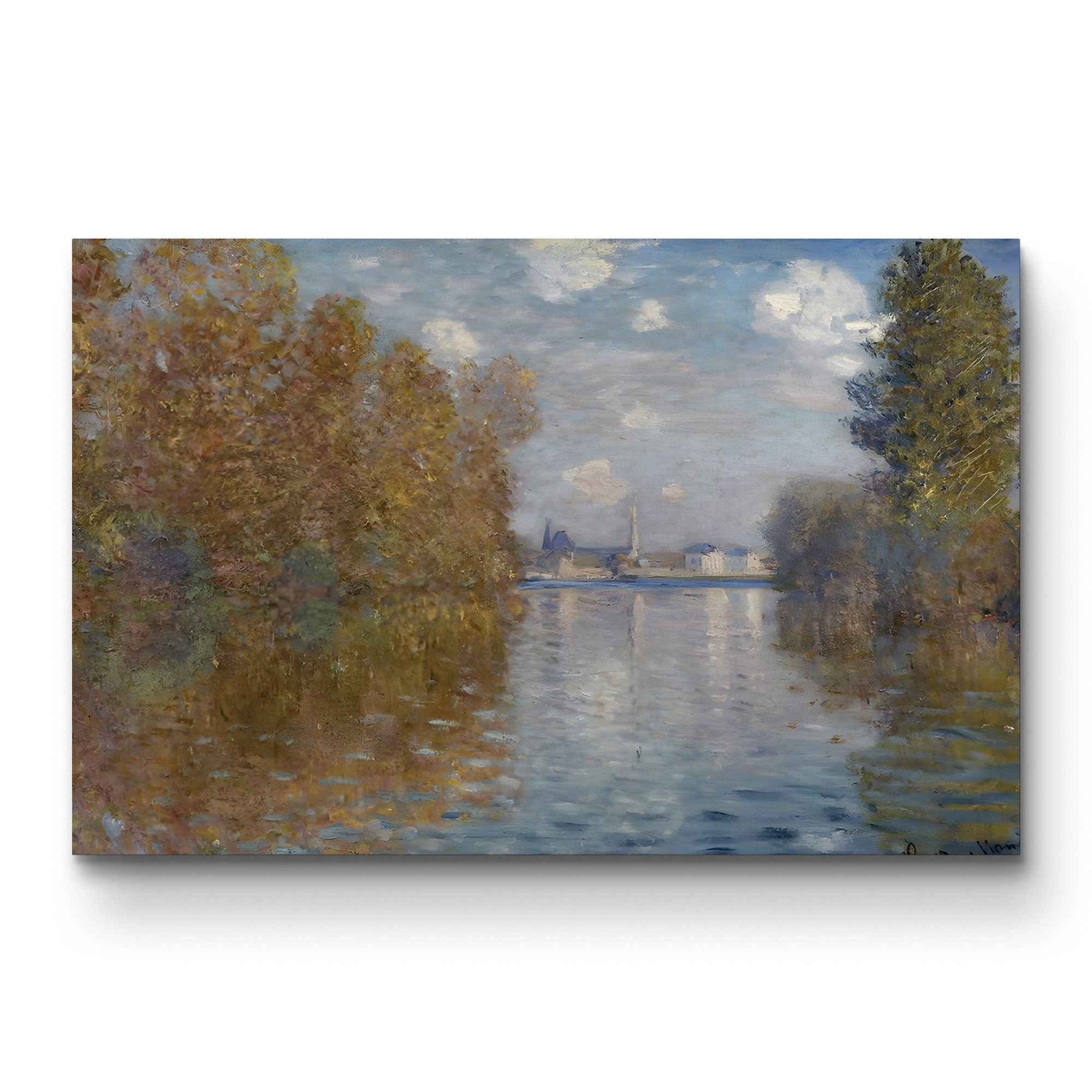 Autumn Effect at Argenteuil, 1873 – Claude Monet Wall Art | Impressionist Autumn Landscape Canvas Print