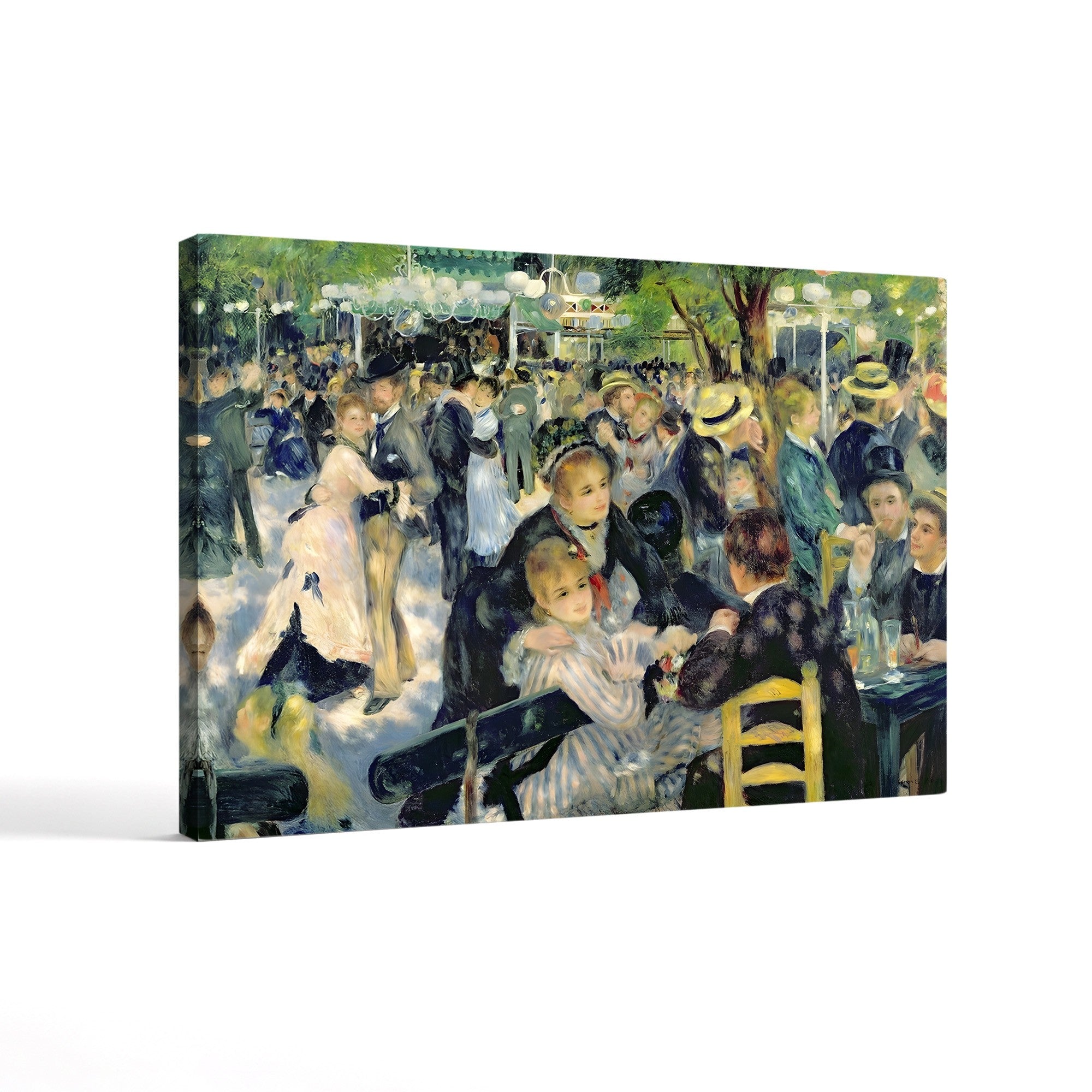 Bal du moulin de la Galette, 1876 – Pierre-Auguste Renoir Wall Art | Impressionist Parisian Canvas Print