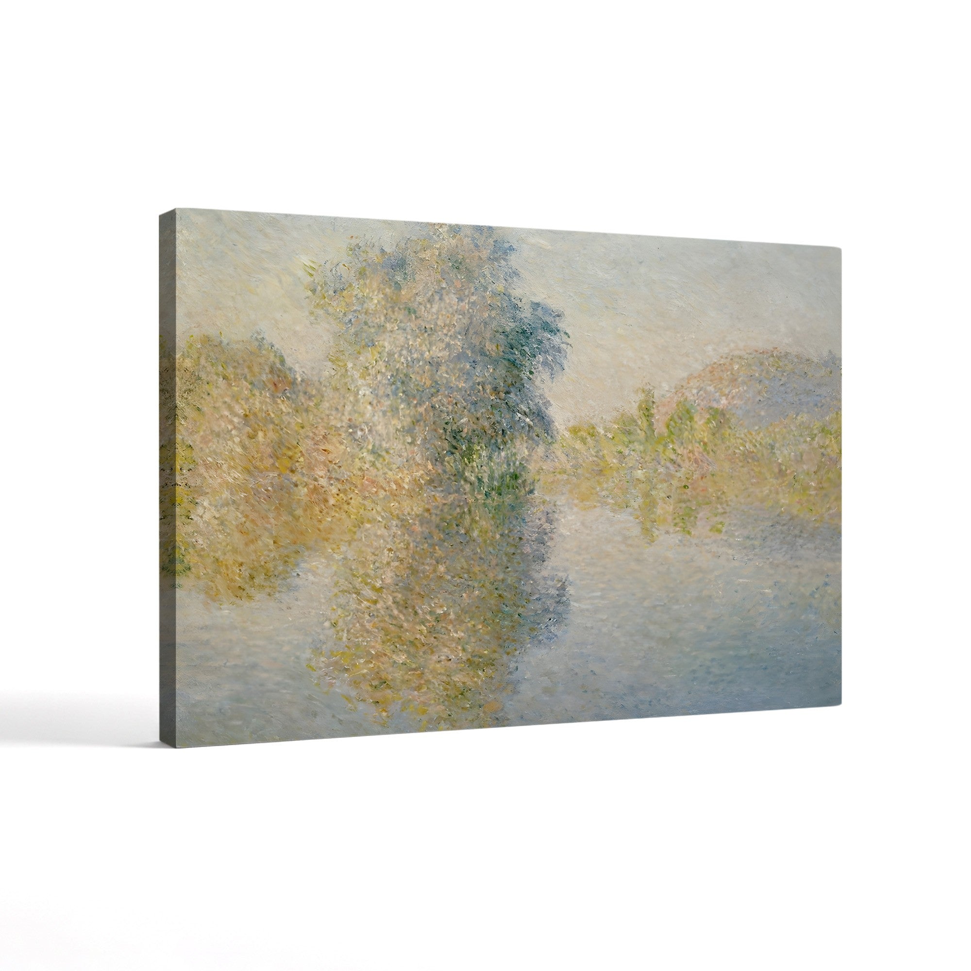 Early Morning on the Seine at Giverny, 1893 – Claude Monet Wall Art | Impressionist River Canvas Print