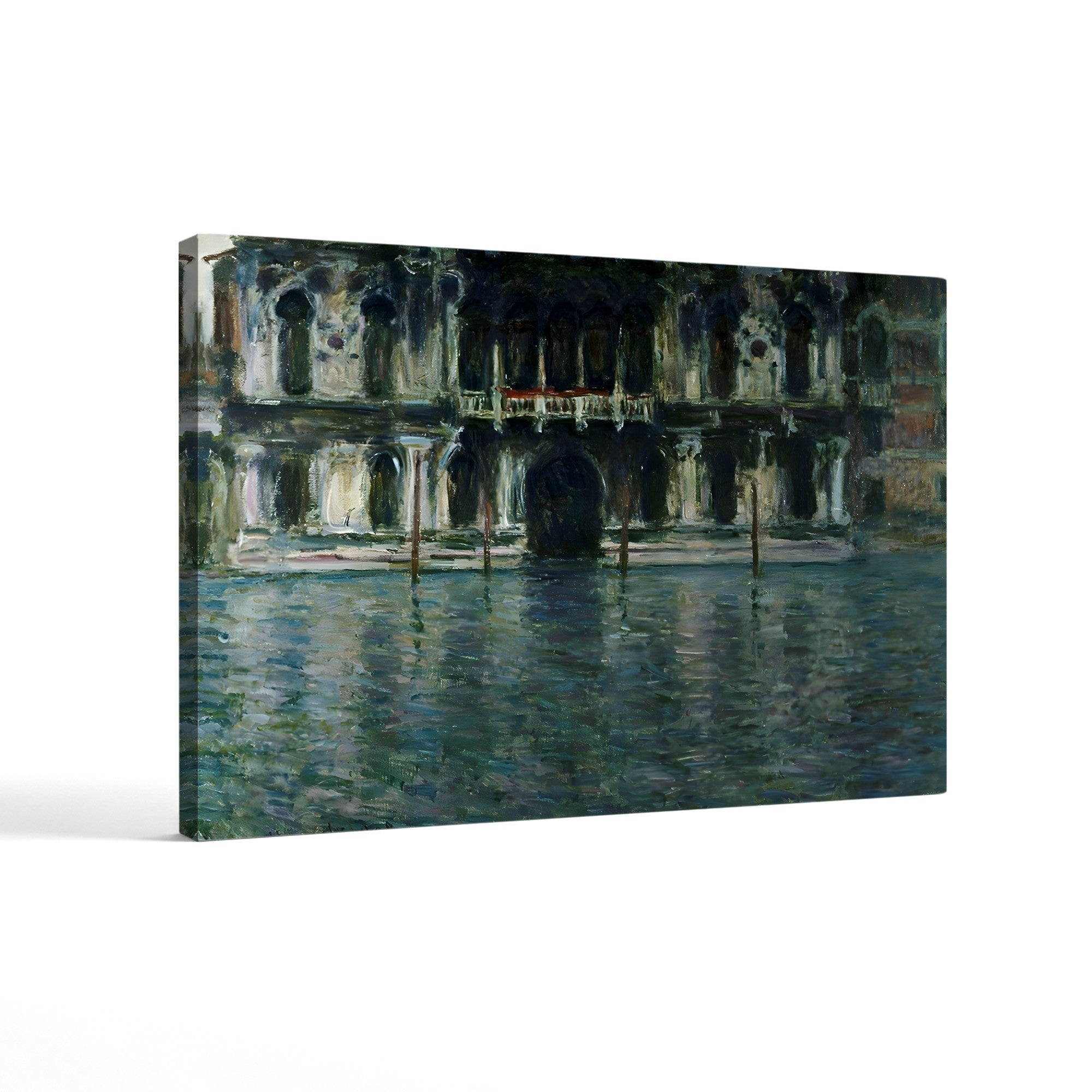 Palazzo Contarini, 1908 – Claude Monet Wall Art | Late Impressionist Venetian Palace Canvas Print