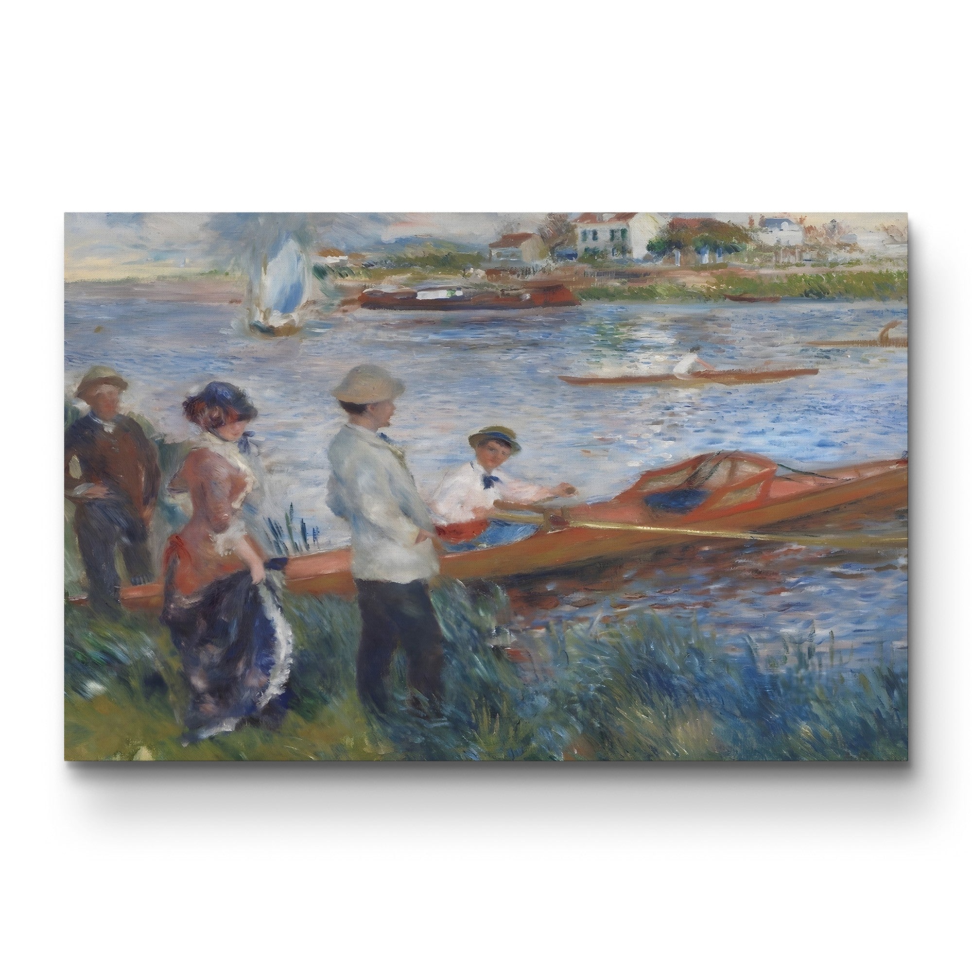 Oarsmen at Chatou, 1879 – Renoir Wall Art | Impressionist Boating Canvas