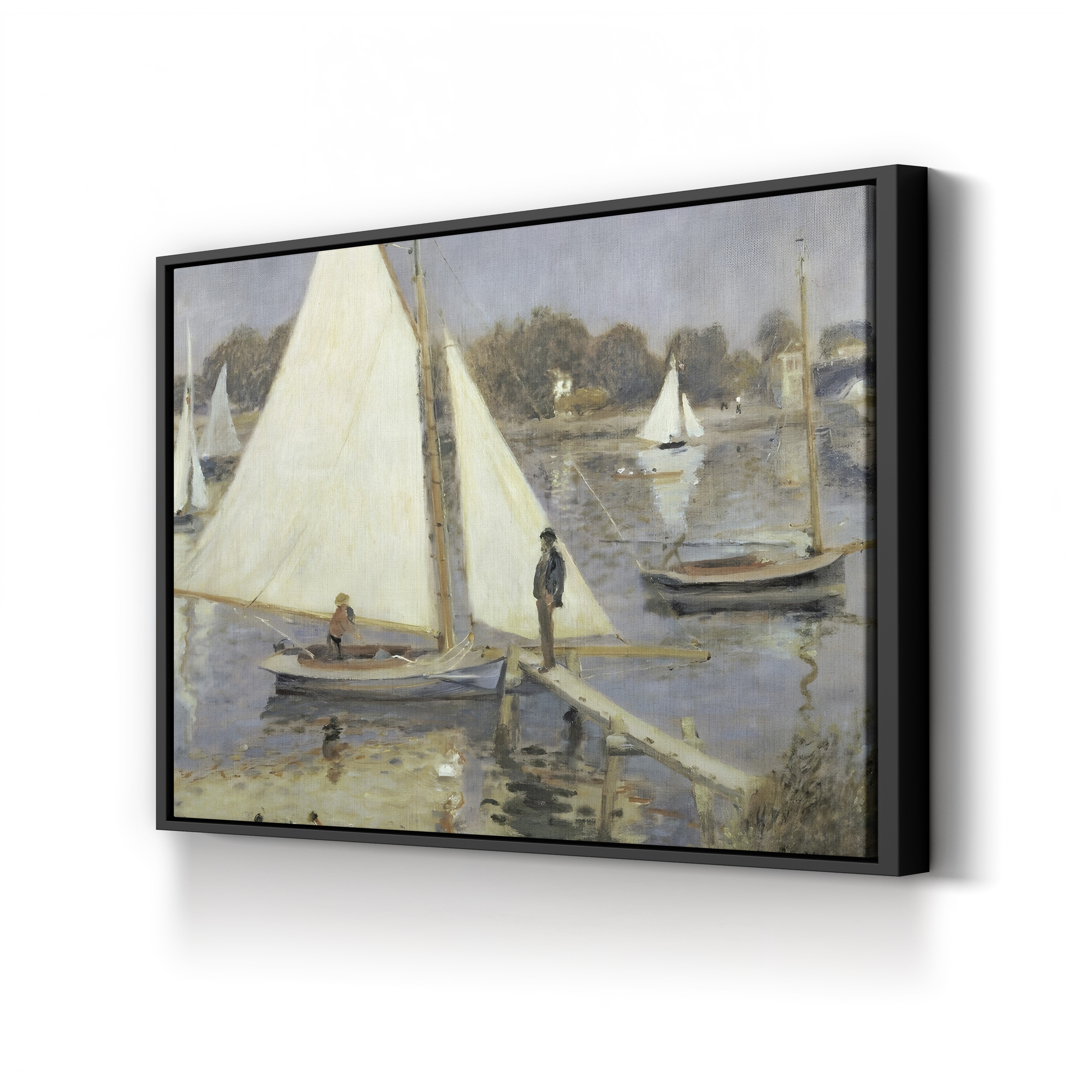 The Seine at Argenteuil, 1874 – Pierre-Auguste Renoir Wall Art | Impressionist River Canvas Print