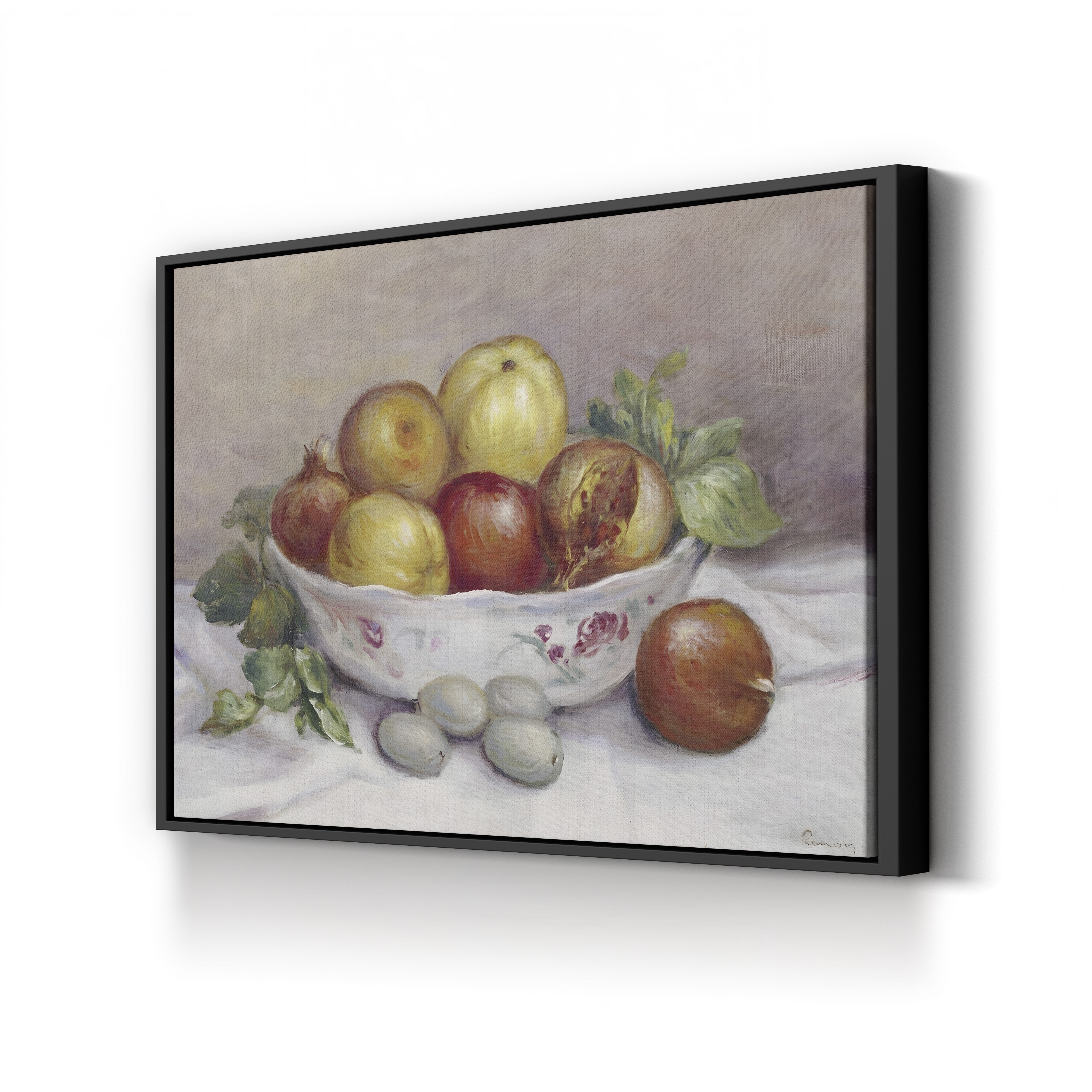 Still Life with a Pomegranate – Renoir Wall Art | Impressionist Fruit Canvas