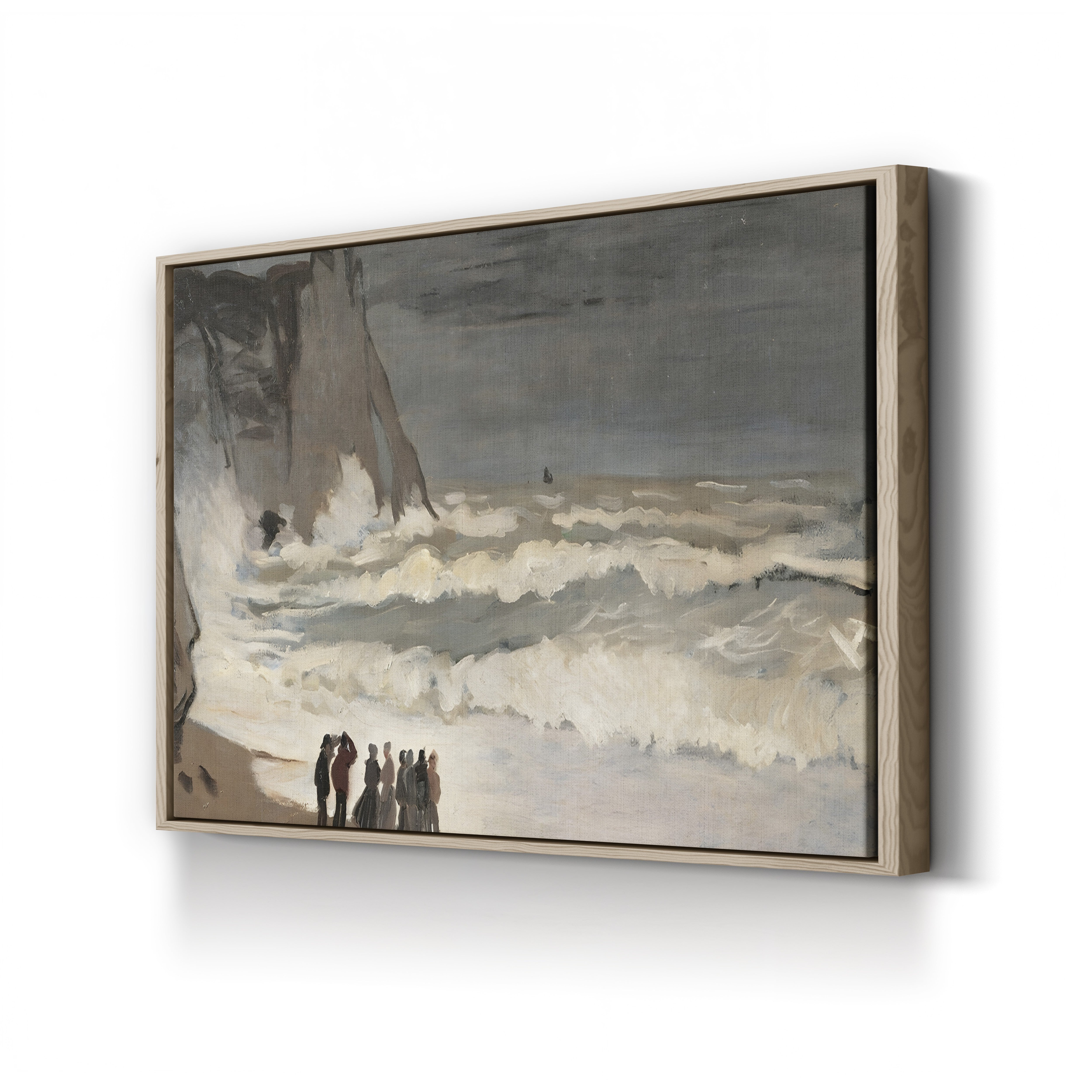 Rough Sea at Étretat (Grosse mer à Étretat), 1868-1869 by Claude Monet