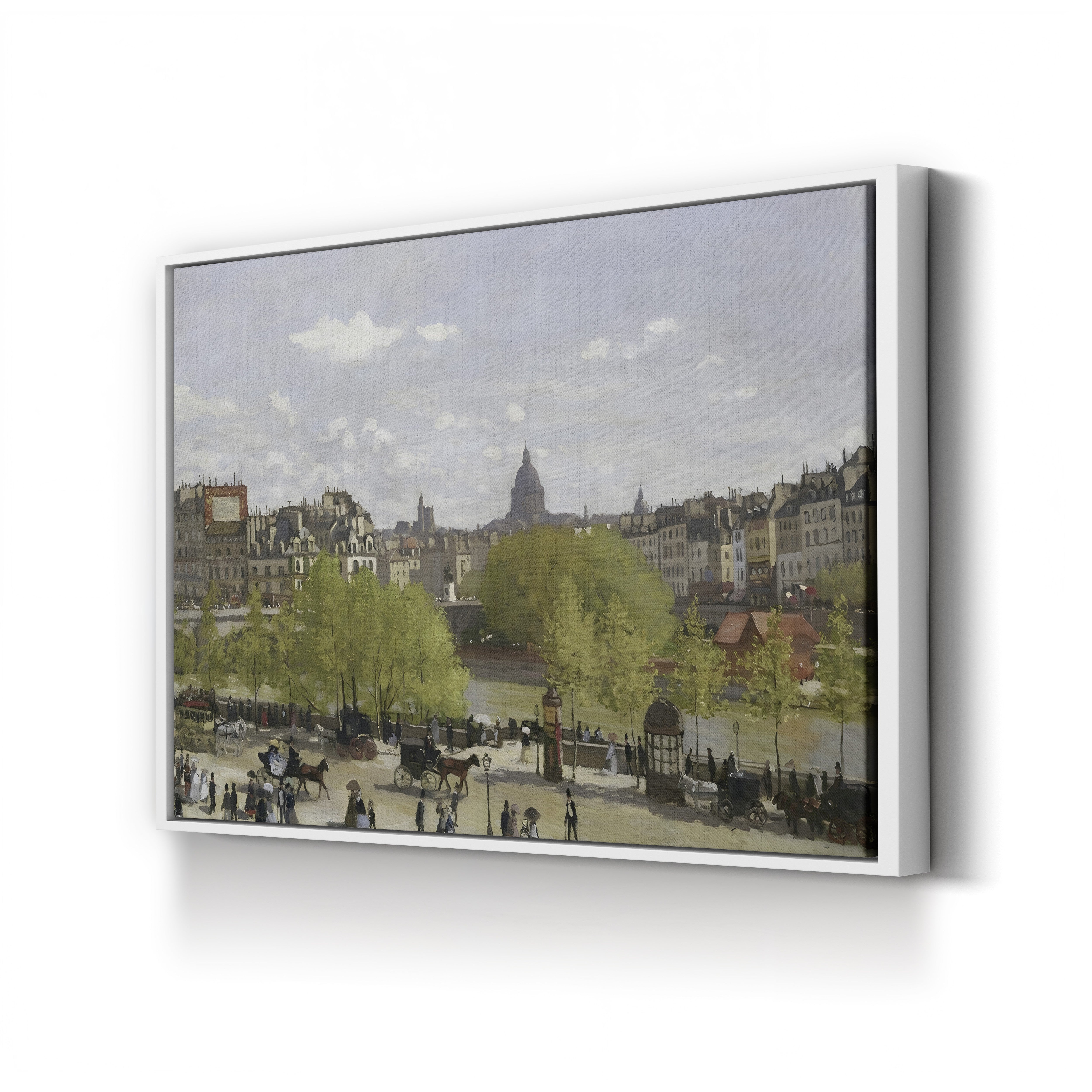 Quai du Louvre, Paris (Le Quai du Louvre), 1866-67 by Claude Monet