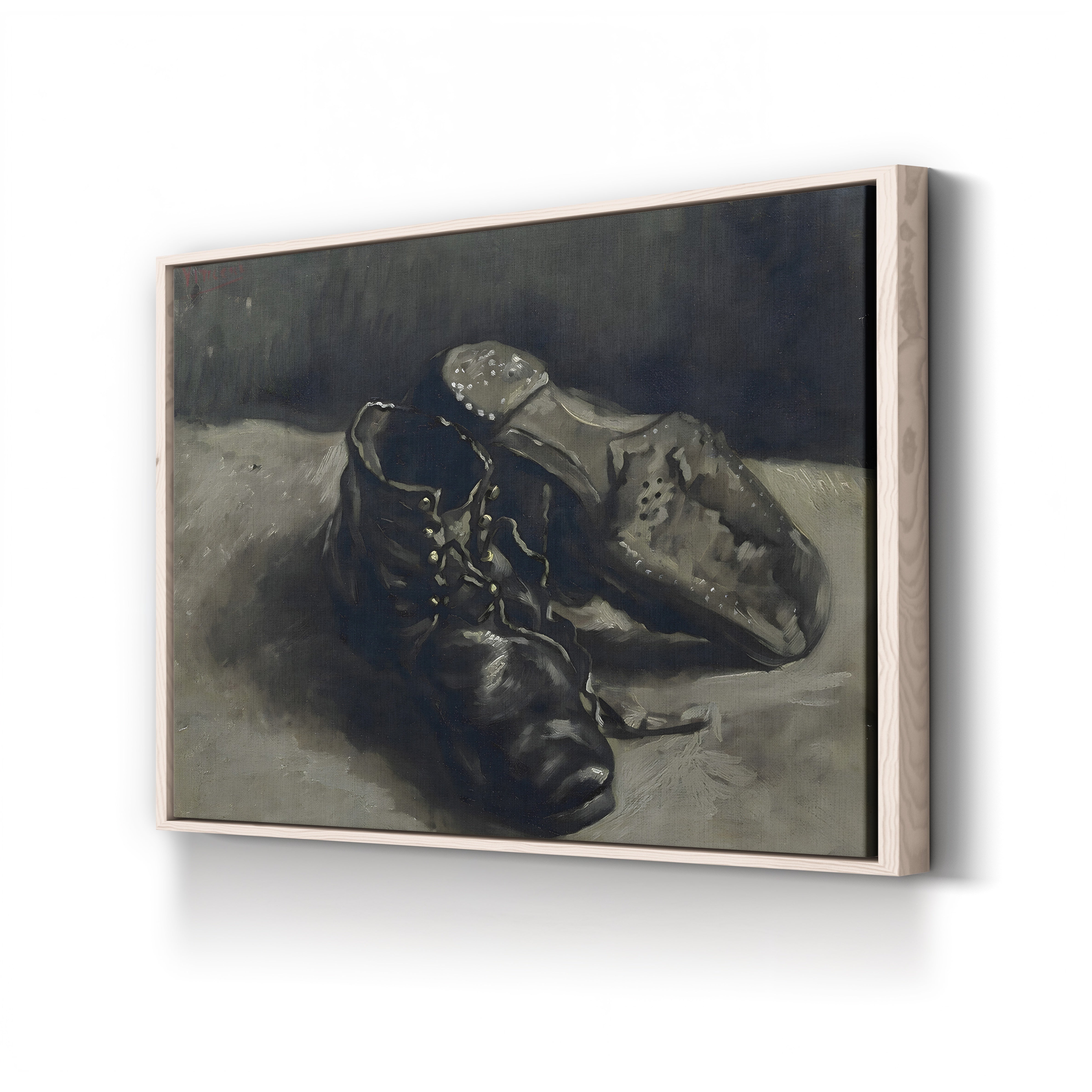 A Pair of Shoes, 1886 – Vincent van Gogh Wall Art | Post-Impressionist Still Life Canvas Print