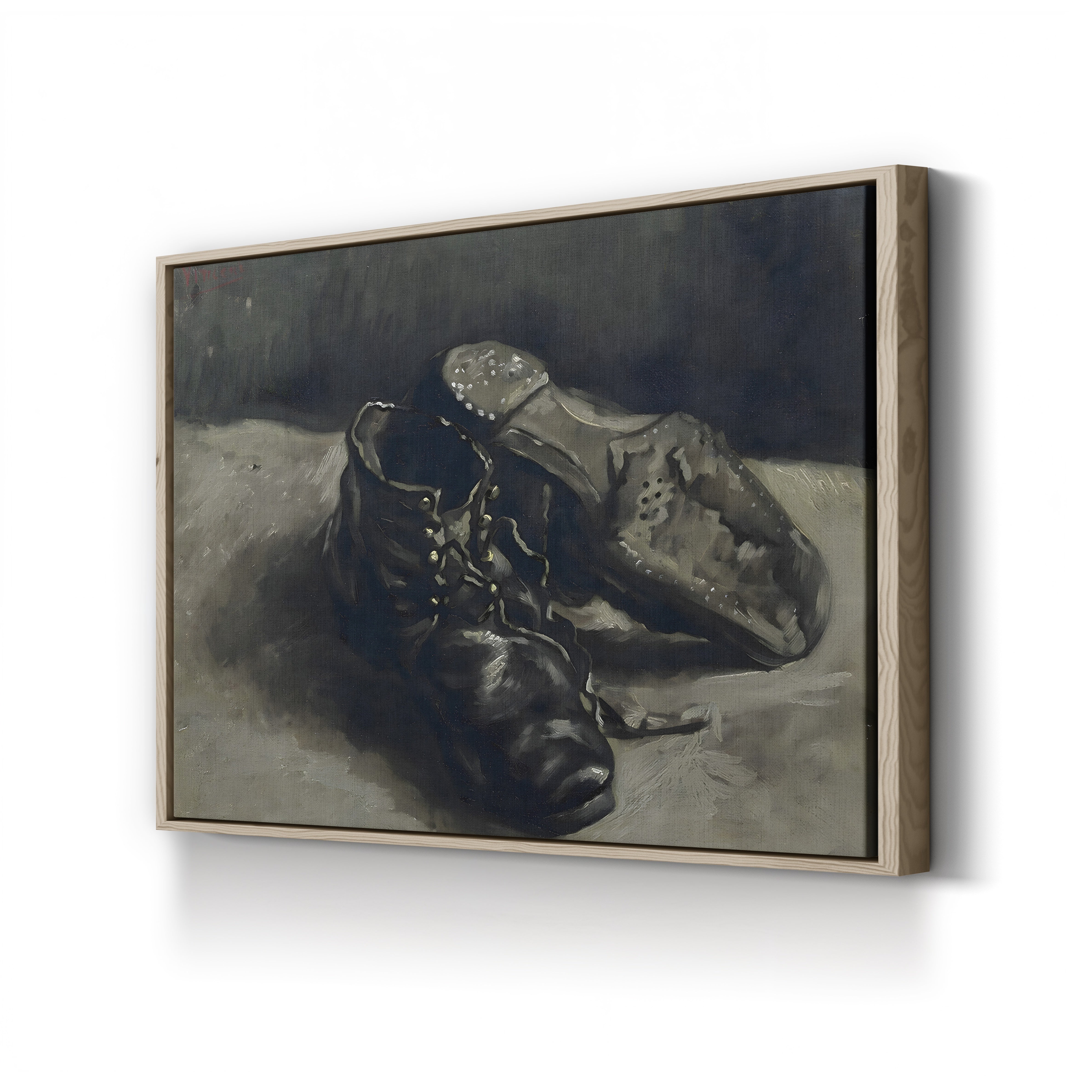 A Pair of Shoes, 1886 – Vincent van Gogh Wall Art | Post-Impressionist Still Life Canvas Print