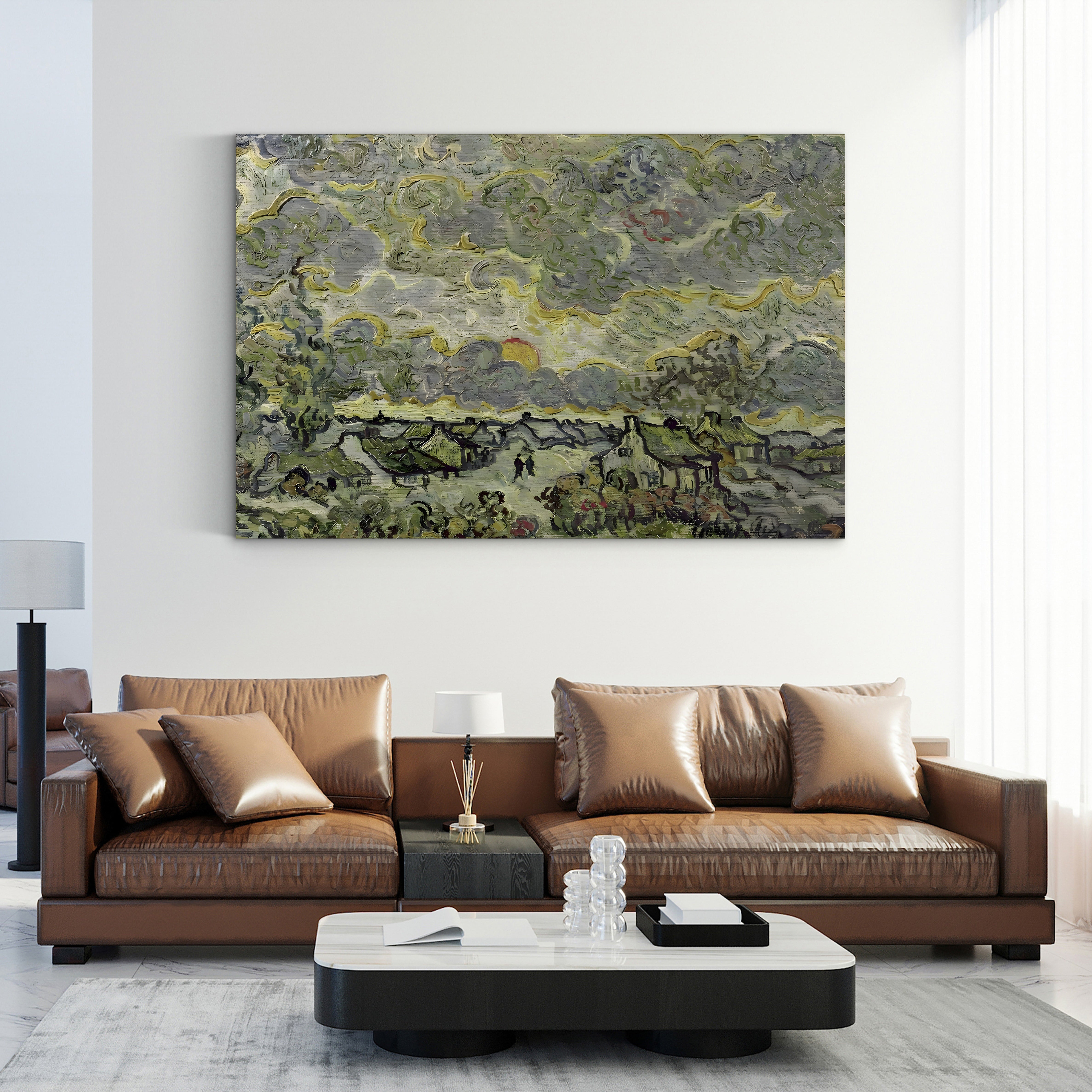 Autumn Landscape, 1890 – Vincent van Gogh Wall Art | Post-Impressionist Landscape Canvas Print