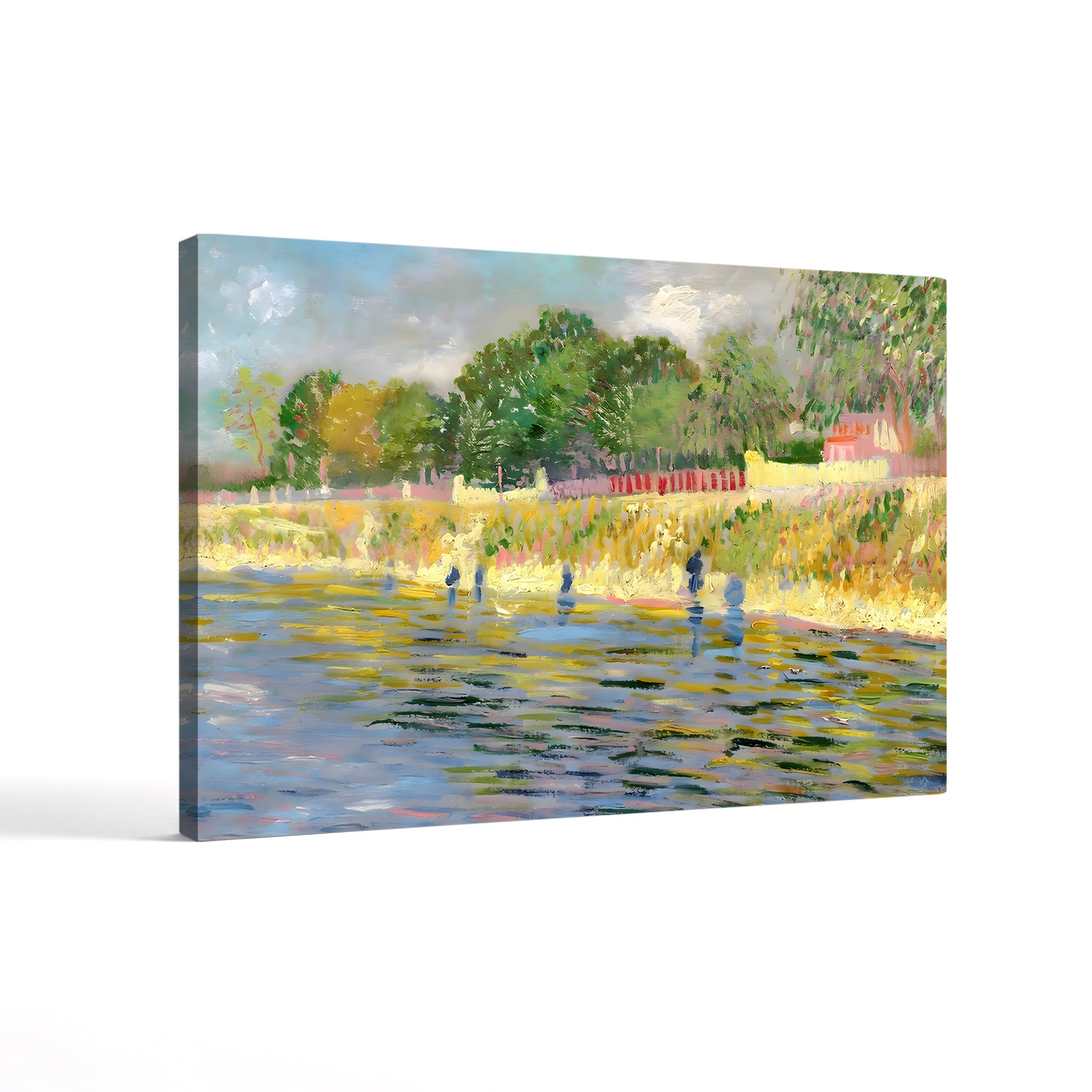 Bank of the Seine, 1887 – Vincent van Gogh Wall Art | Post-Impressionist Riverside Canvas Print