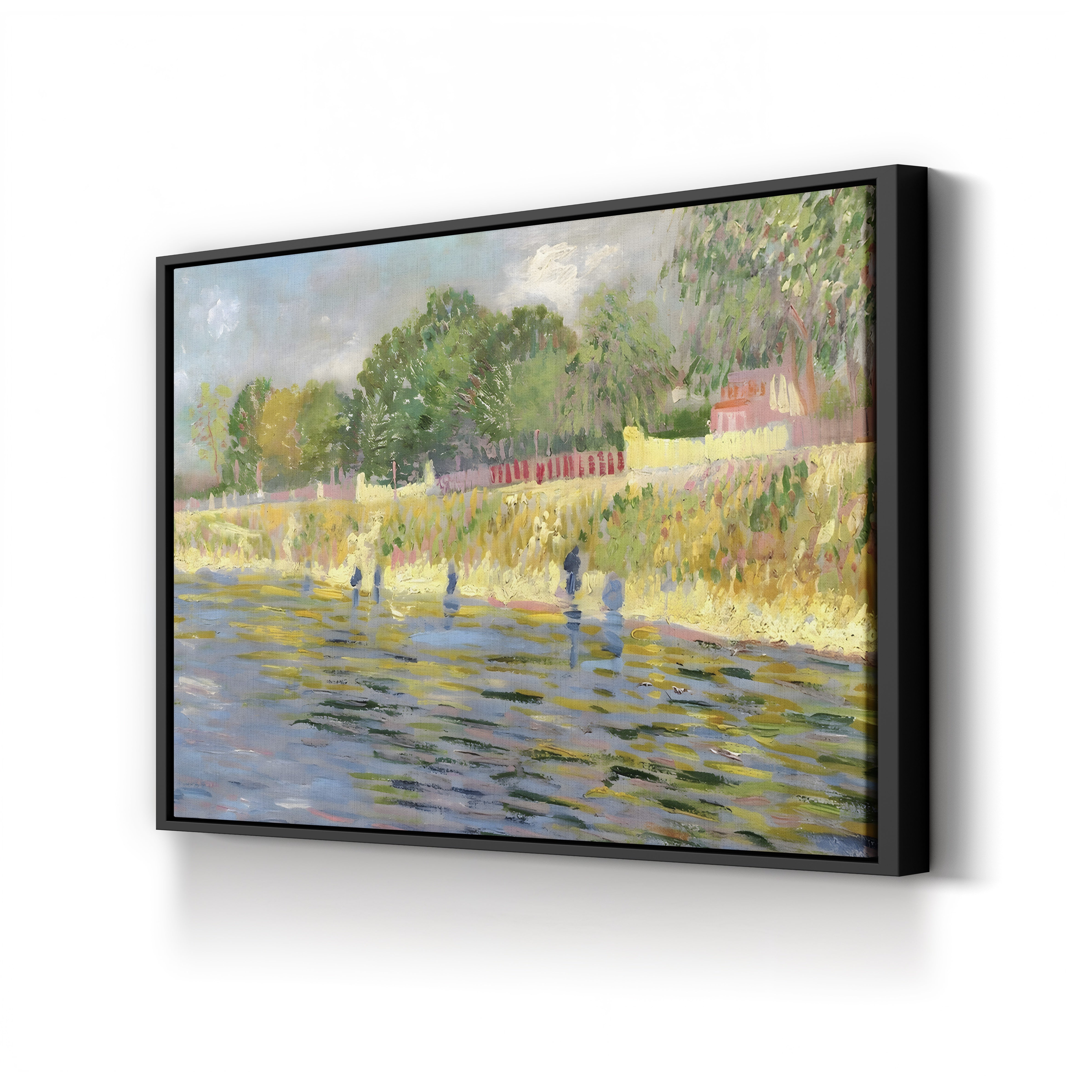 Bank of the Seine, 1887 – Vincent van Gogh Wall Art | Post-Impressionist Riverside Canvas Print