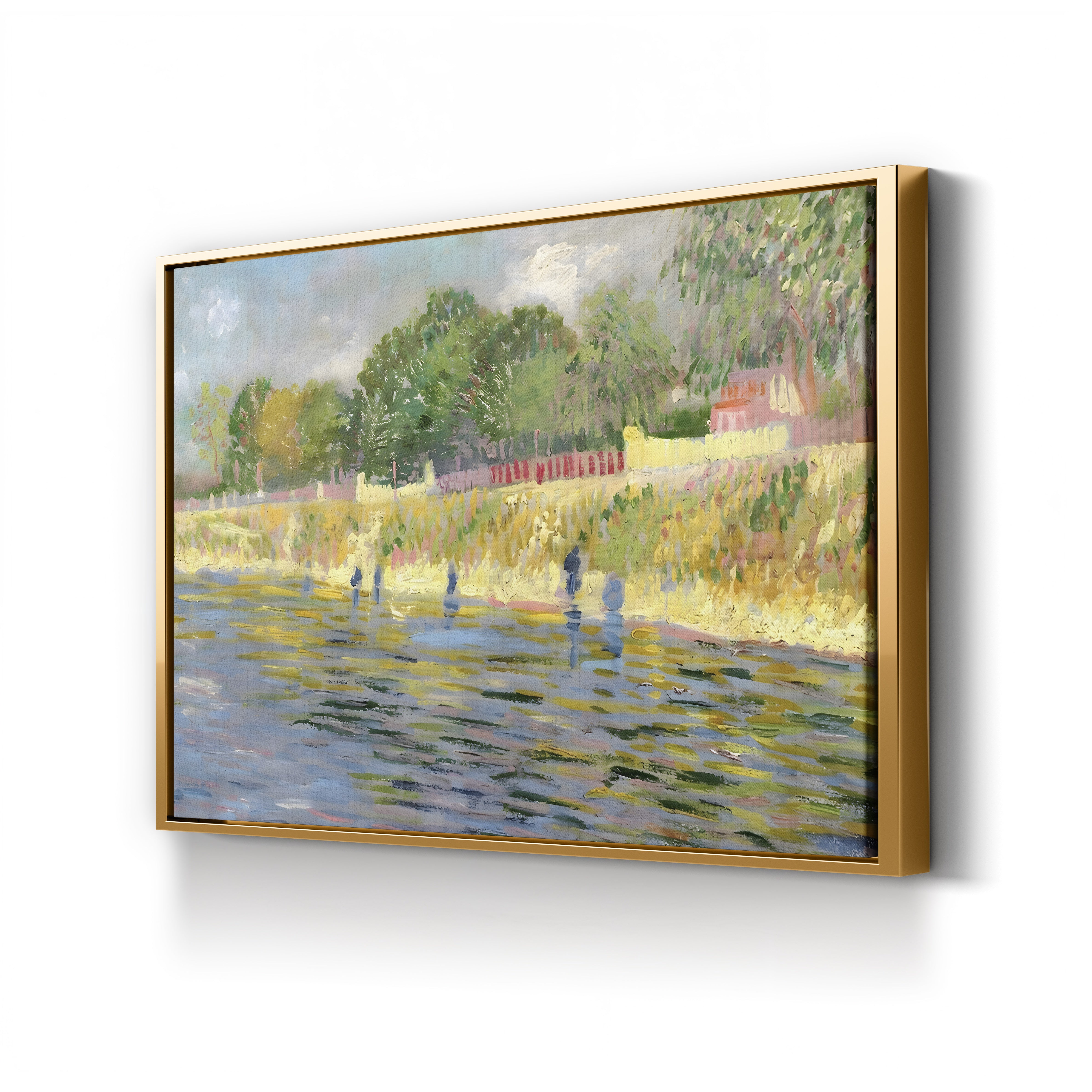 Bank of the Seine, 1887 – Vincent van Gogh Wall Art | Post-Impressionist Riverside Canvas Print