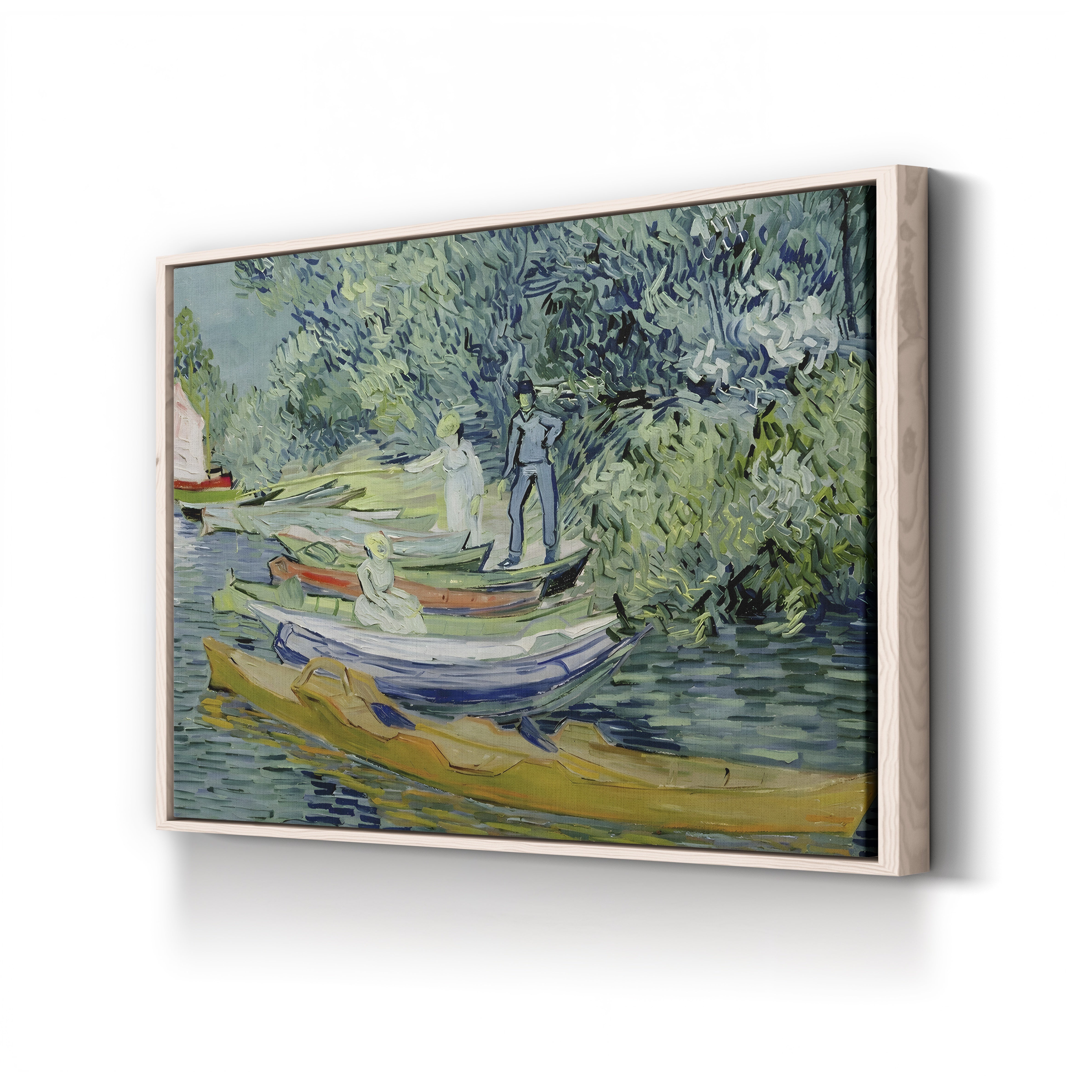 Bank of the Oise at Auvers, 1890 – Vincent van Gogh Wall Art | Post-Impressionist Riverside Canvas Print