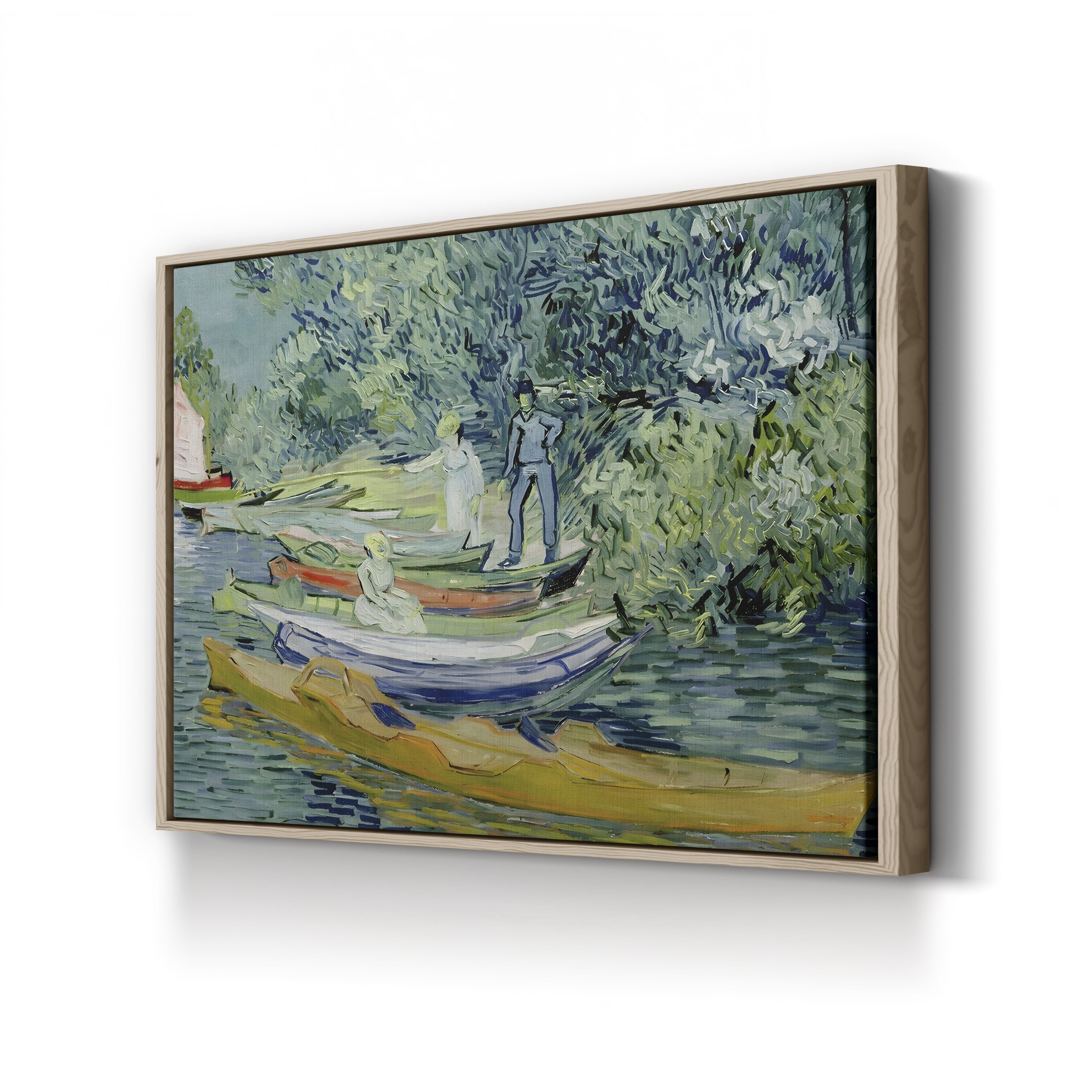 Bank of the Oise at Auvers, 1890 – Vincent van Gogh Wall Art | Post-Impressionist Riverside Canvas Print