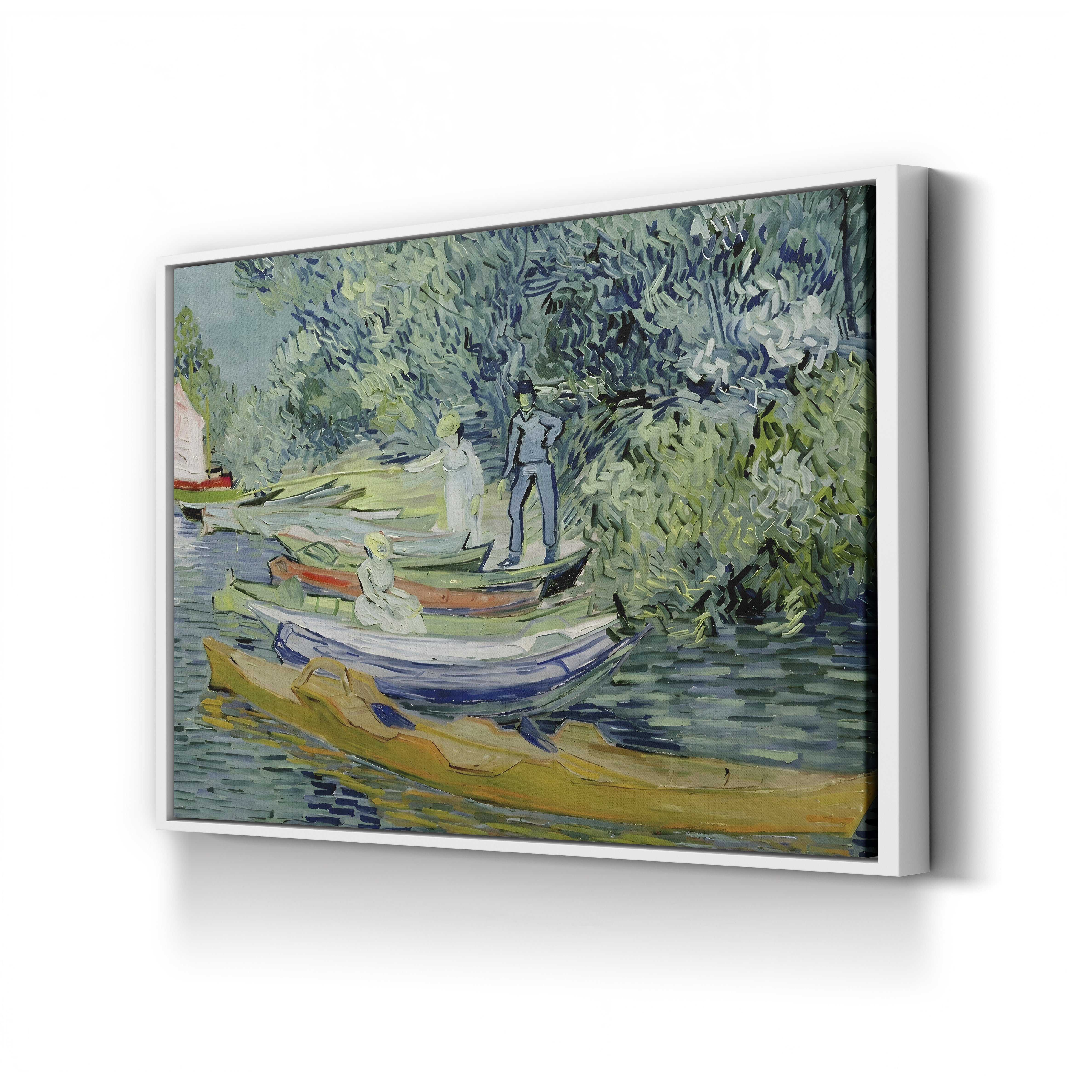Bank of the Oise at Auvers, 1890 – Vincent van Gogh Wall Art | Post-Impressionist Riverside Canvas Print
