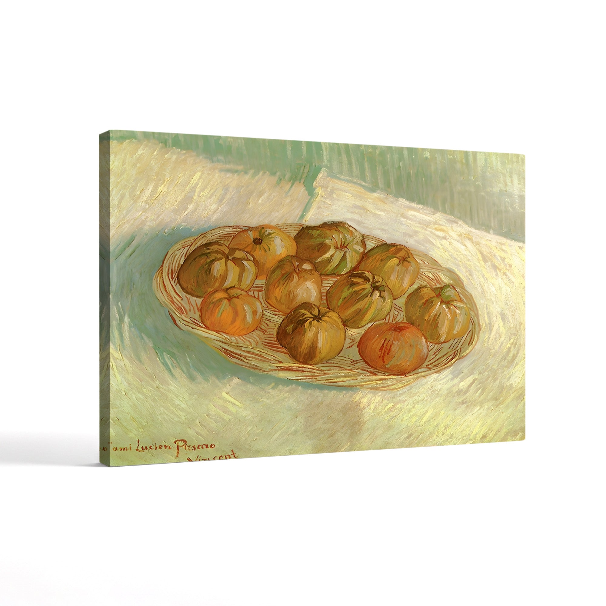 Basket of Apples, 1885 – Vincent van Gogh Wall Art | Early Dutch Still Life Canvas Print
