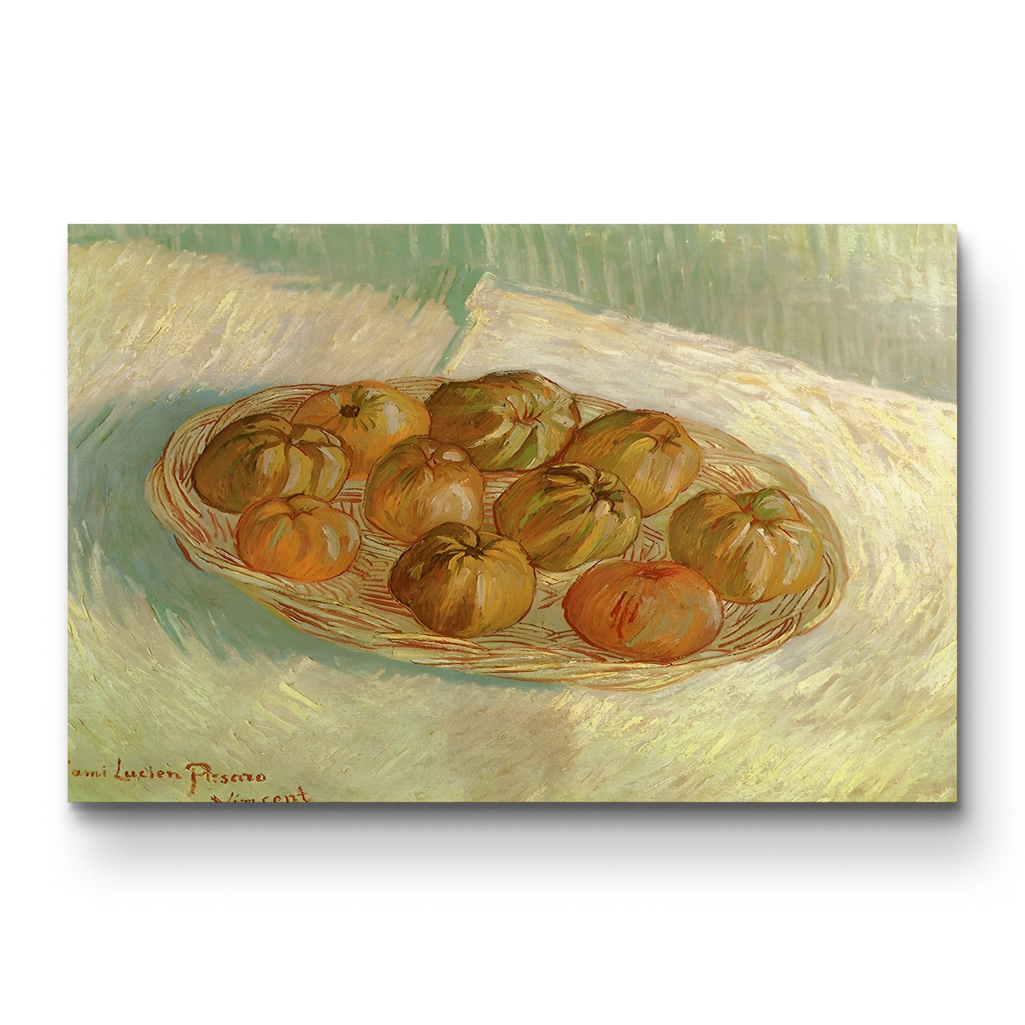 Basket of Apples, 1885 – Vincent van Gogh Wall Art | Early Dutch Still Life Canvas Print