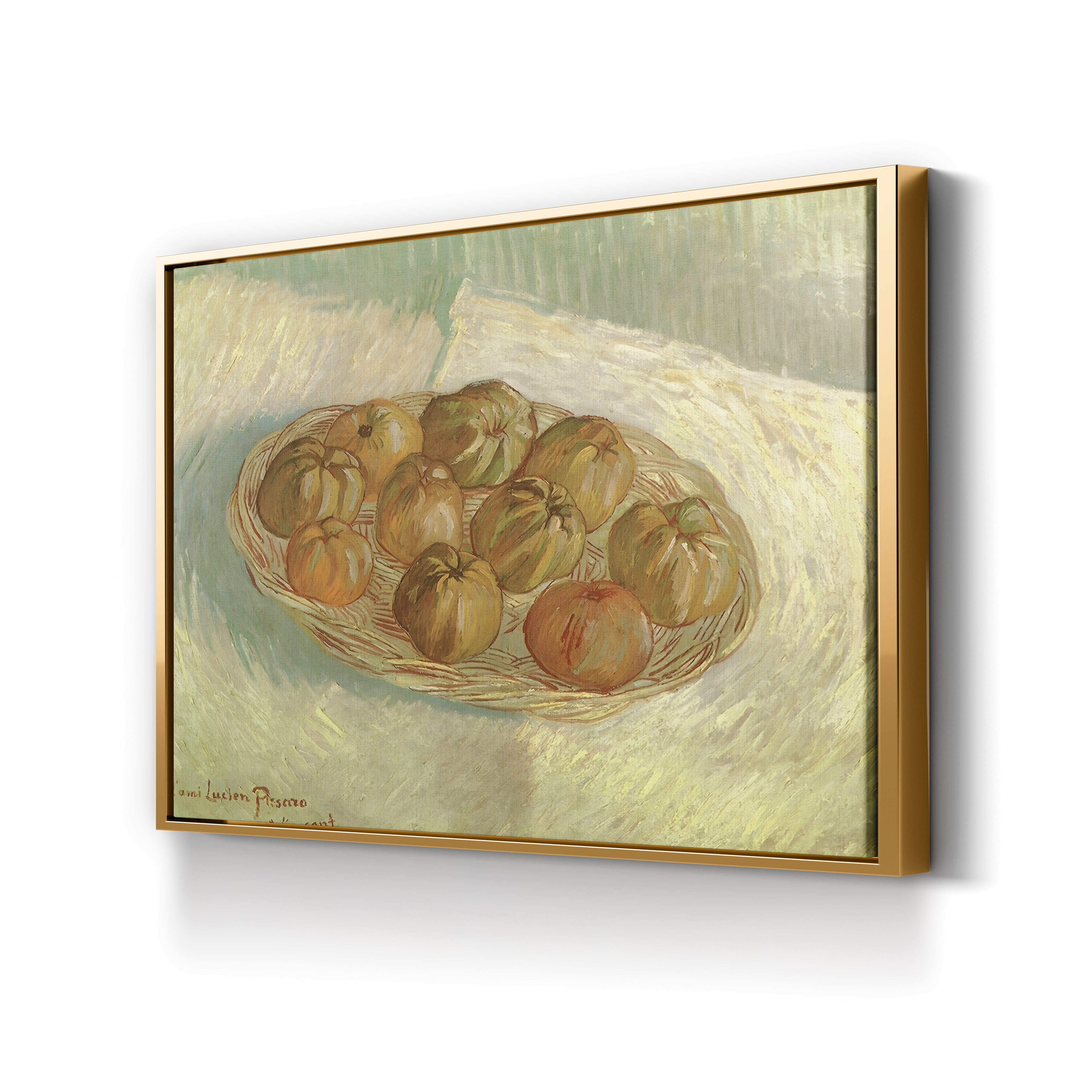 Basket of Apples, 1885 – Vincent van Gogh Wall Art | Early Dutch Still Life Canvas Print