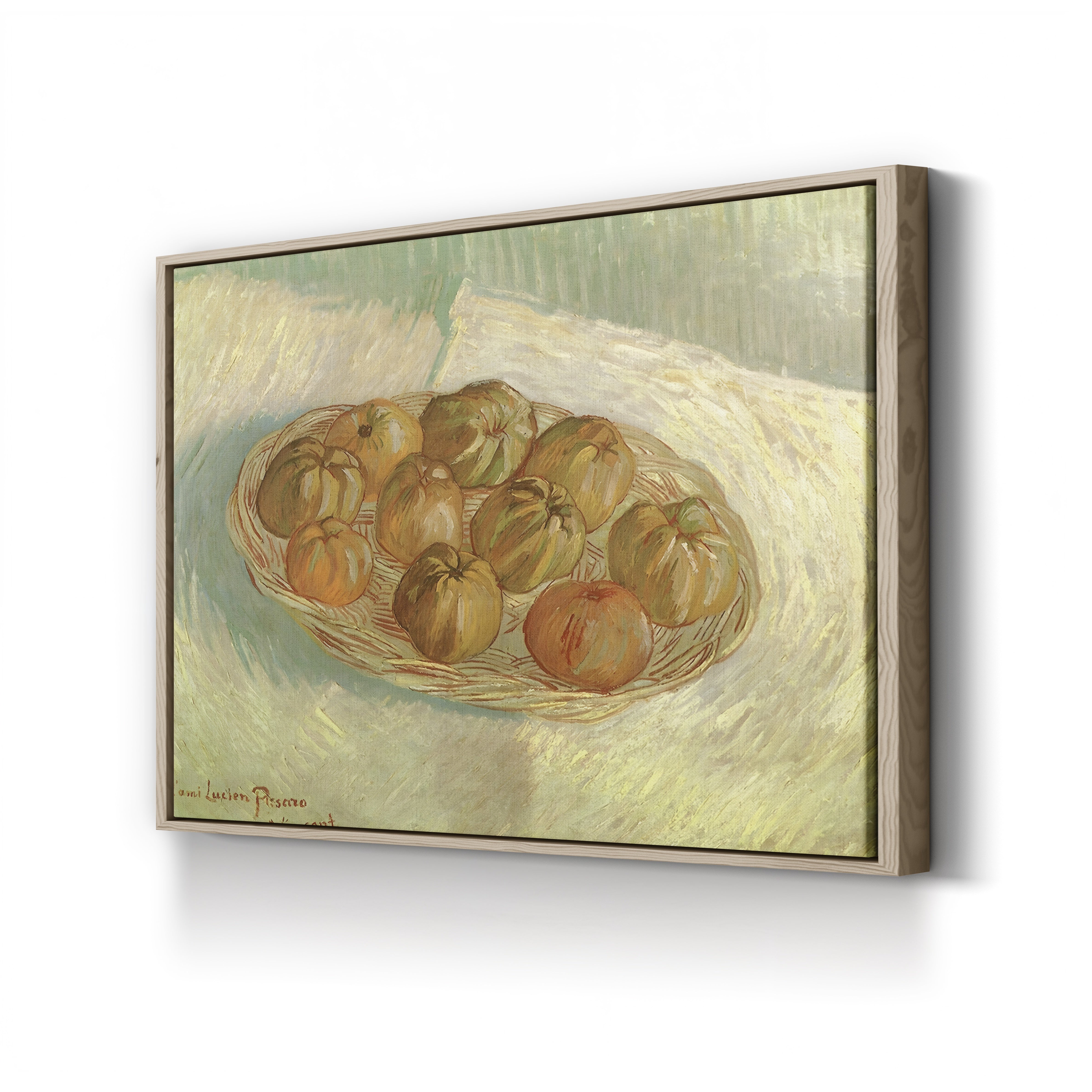 Basket of Apples, 1885 – Vincent van Gogh Wall Art | Early Dutch Still Life Canvas Print