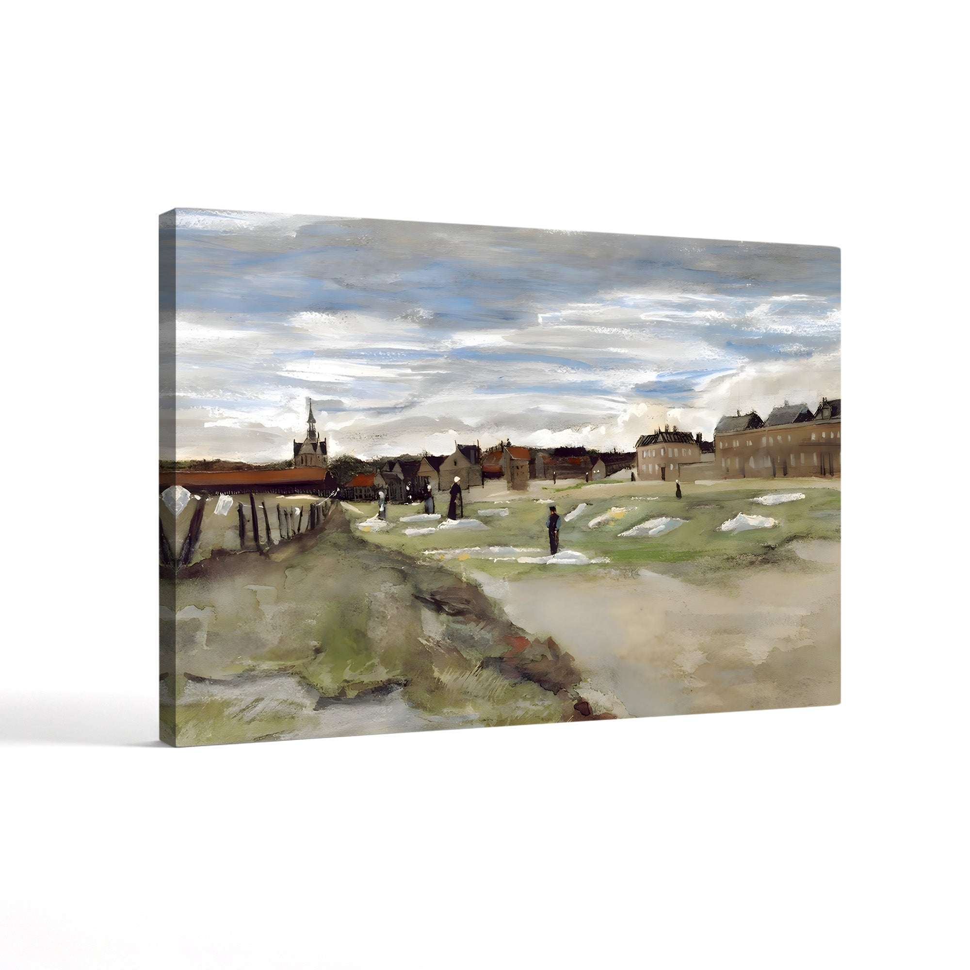 Bleaching Ground at Scheveningen, 1882 – Vincent van Gogh Wall Art | Early Dutch Landscape Canvas Print
