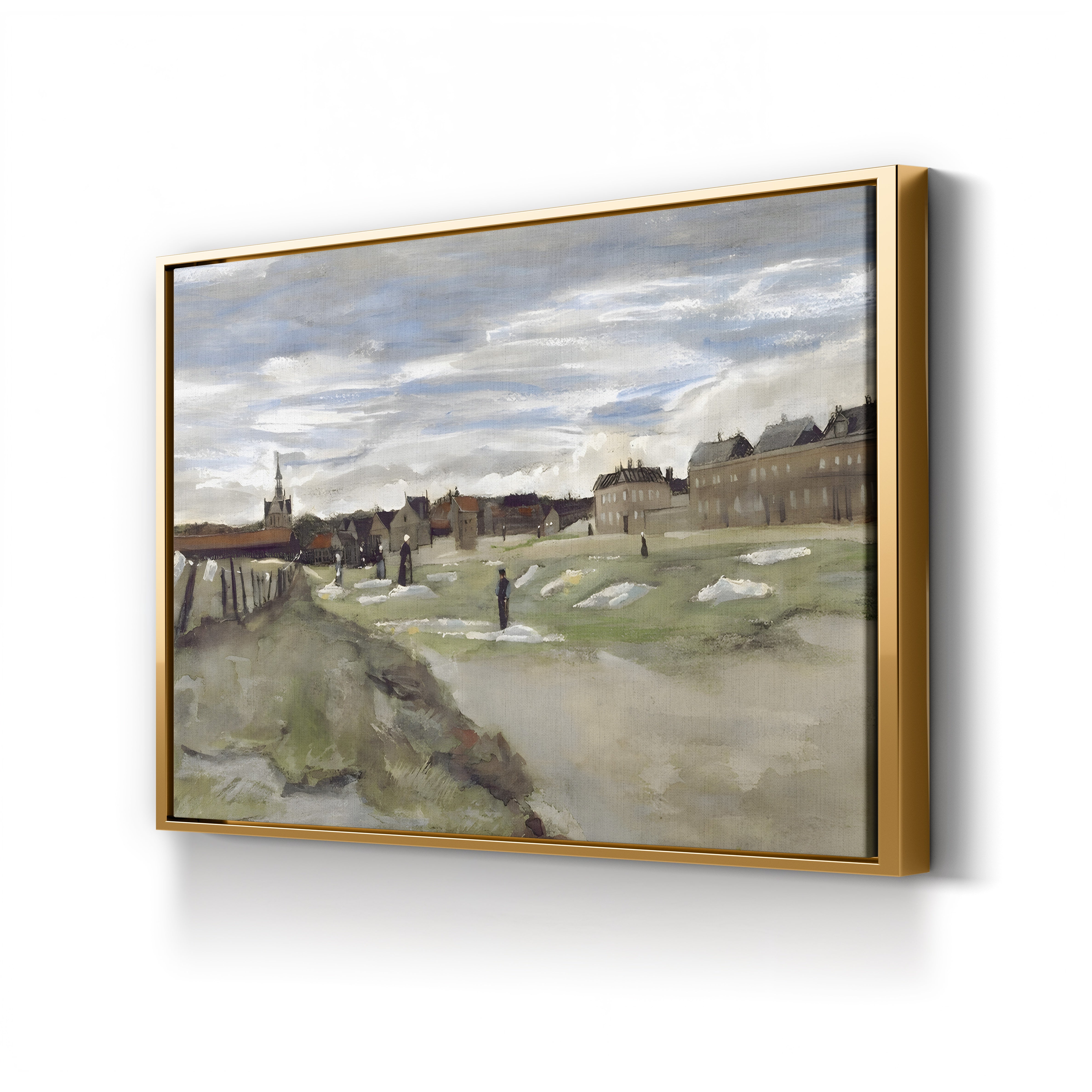 Bleaching Ground at Scheveningen, 1882 – Vincent van Gogh Wall Art | Early Dutch Landscape Canvas Print