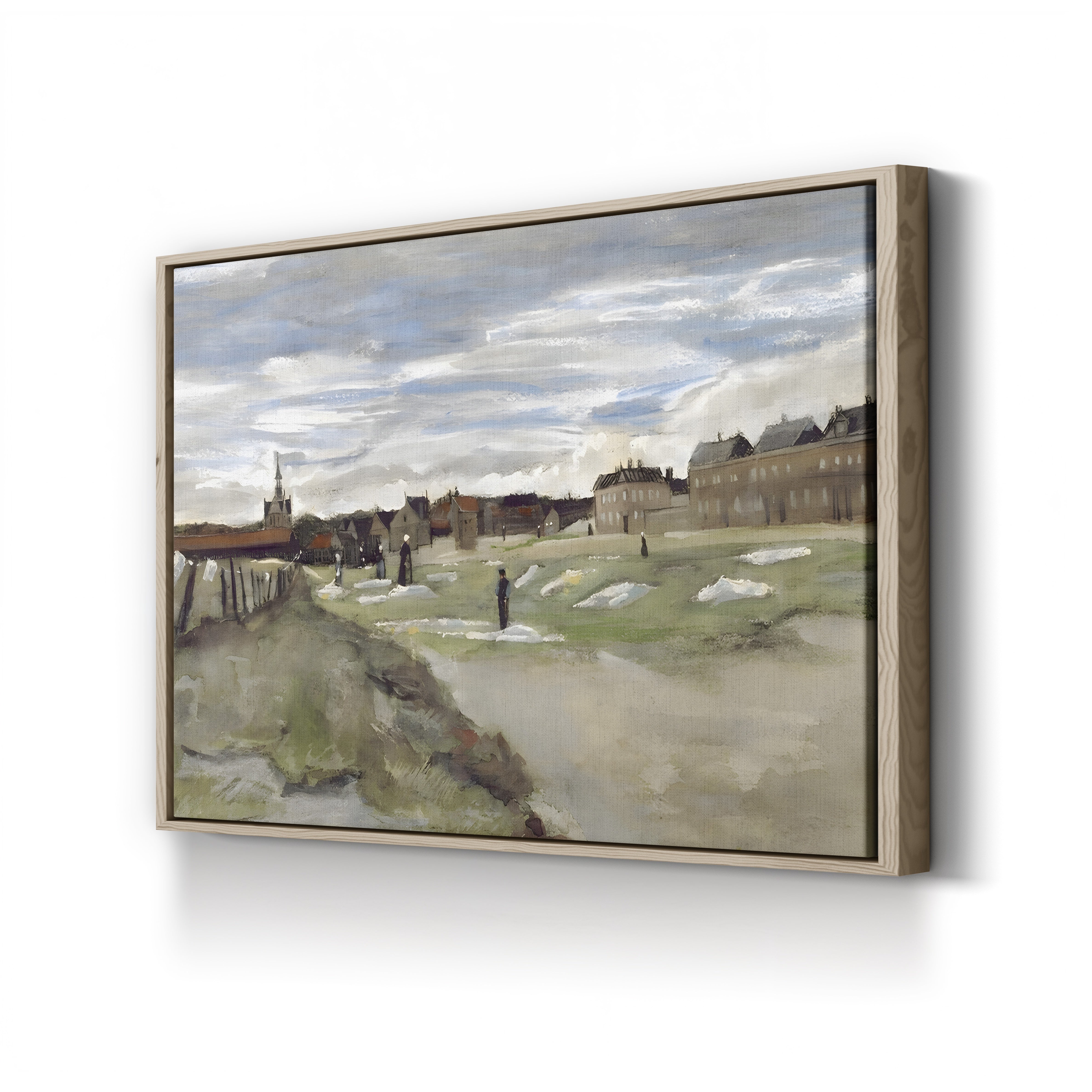 Bleaching Ground at Scheveningen, 1882 – Vincent van Gogh Wall Art | Early Dutch Landscape Canvas Print