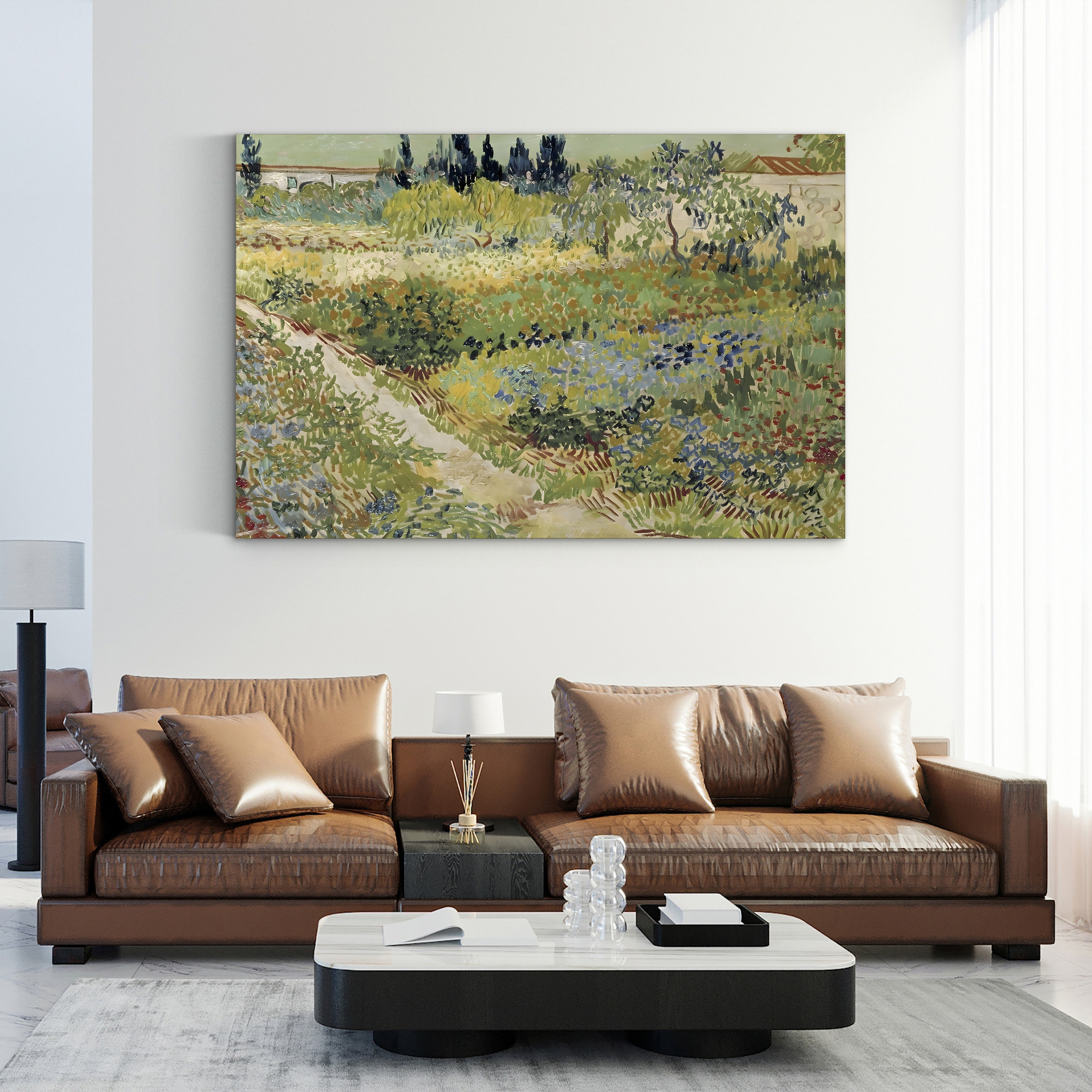 Blühender Garten – Vincent van Gogh Wall Art | Post-Impressionist Garden Canvas Print