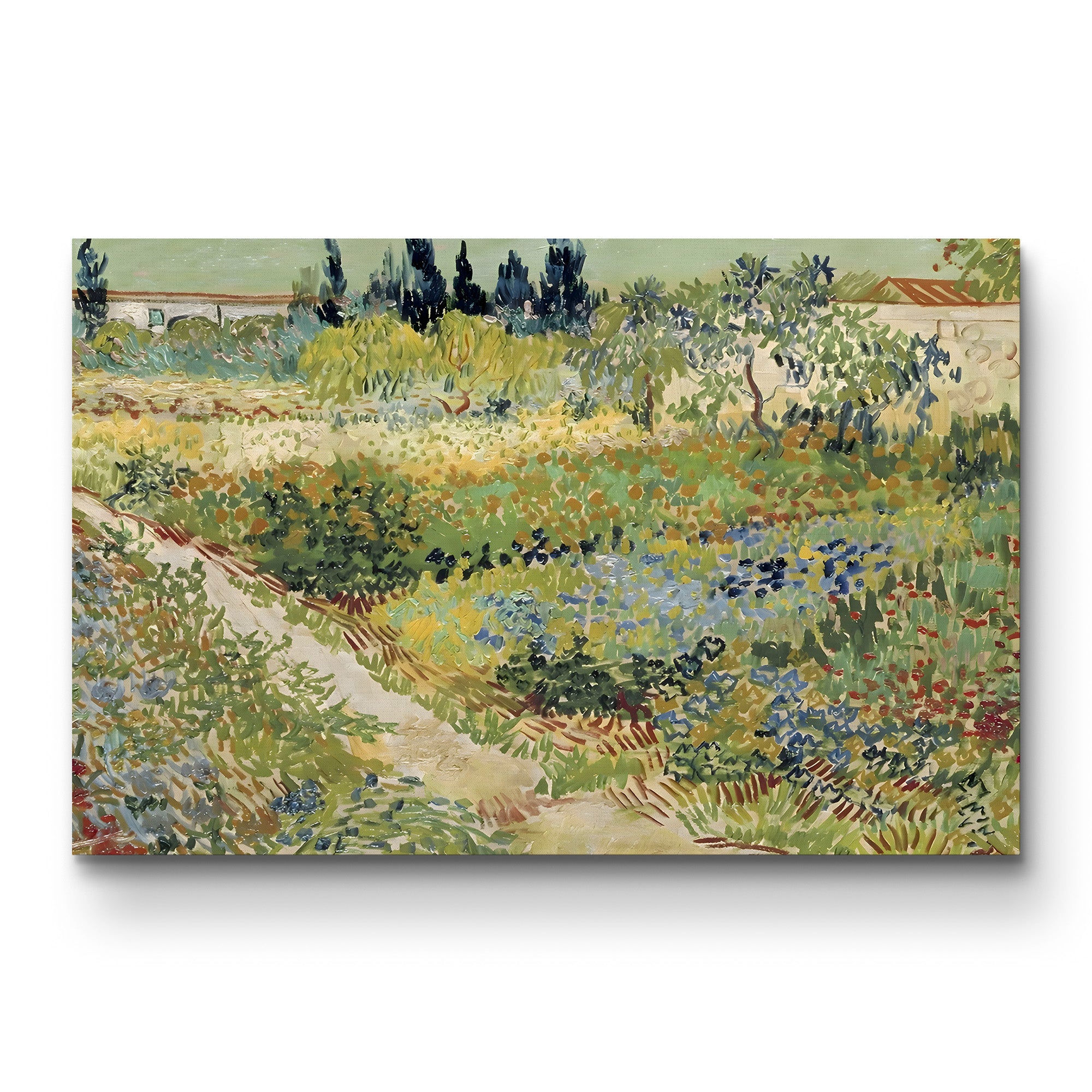Blühender Garten – Vincent van Gogh Wall Art | Post-Impressionist Garden Canvas Print