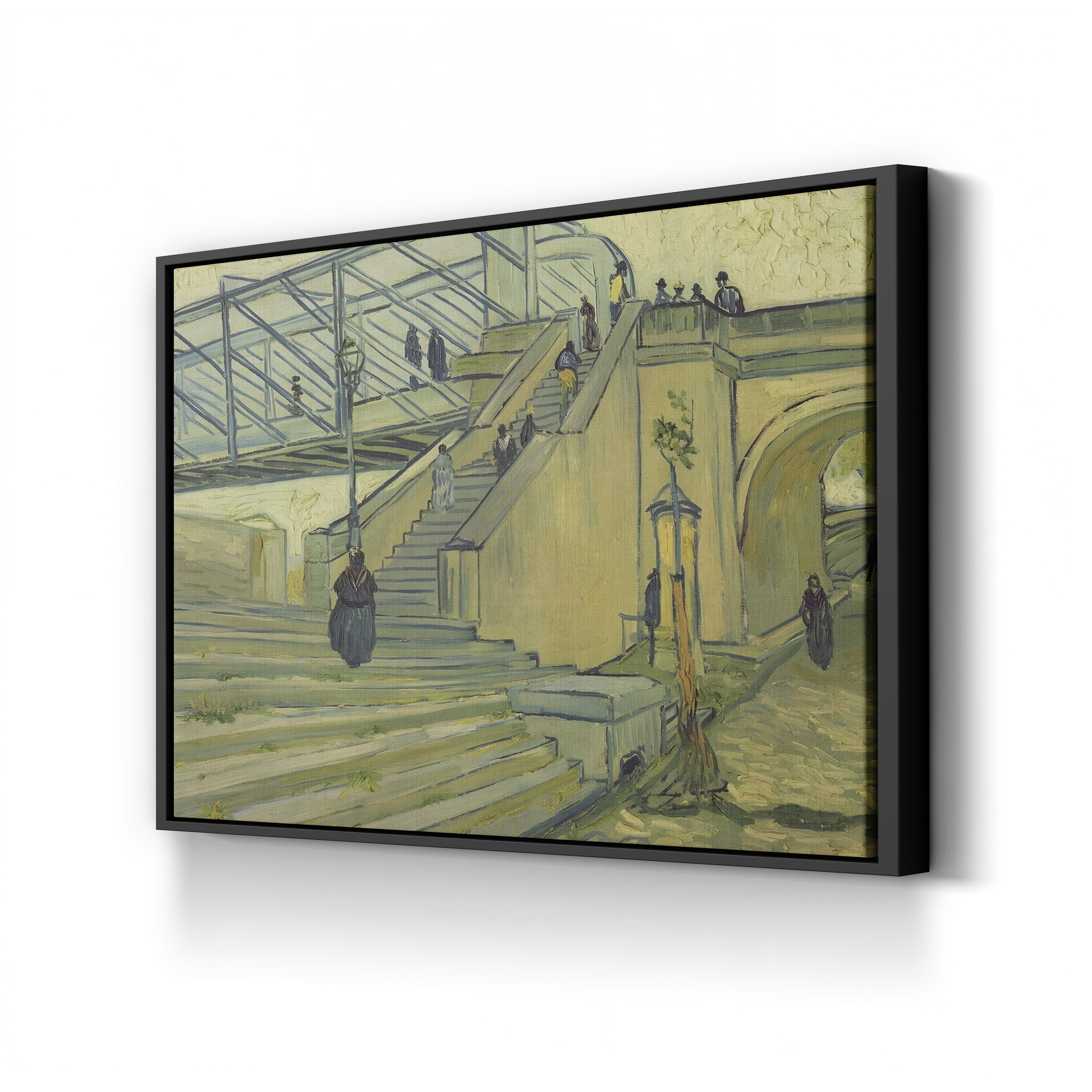 Bridge of Trinquetaille, 1888 – Vincent van Gogh Wall Art | Post-Impressionist Architecture Canvas Print
