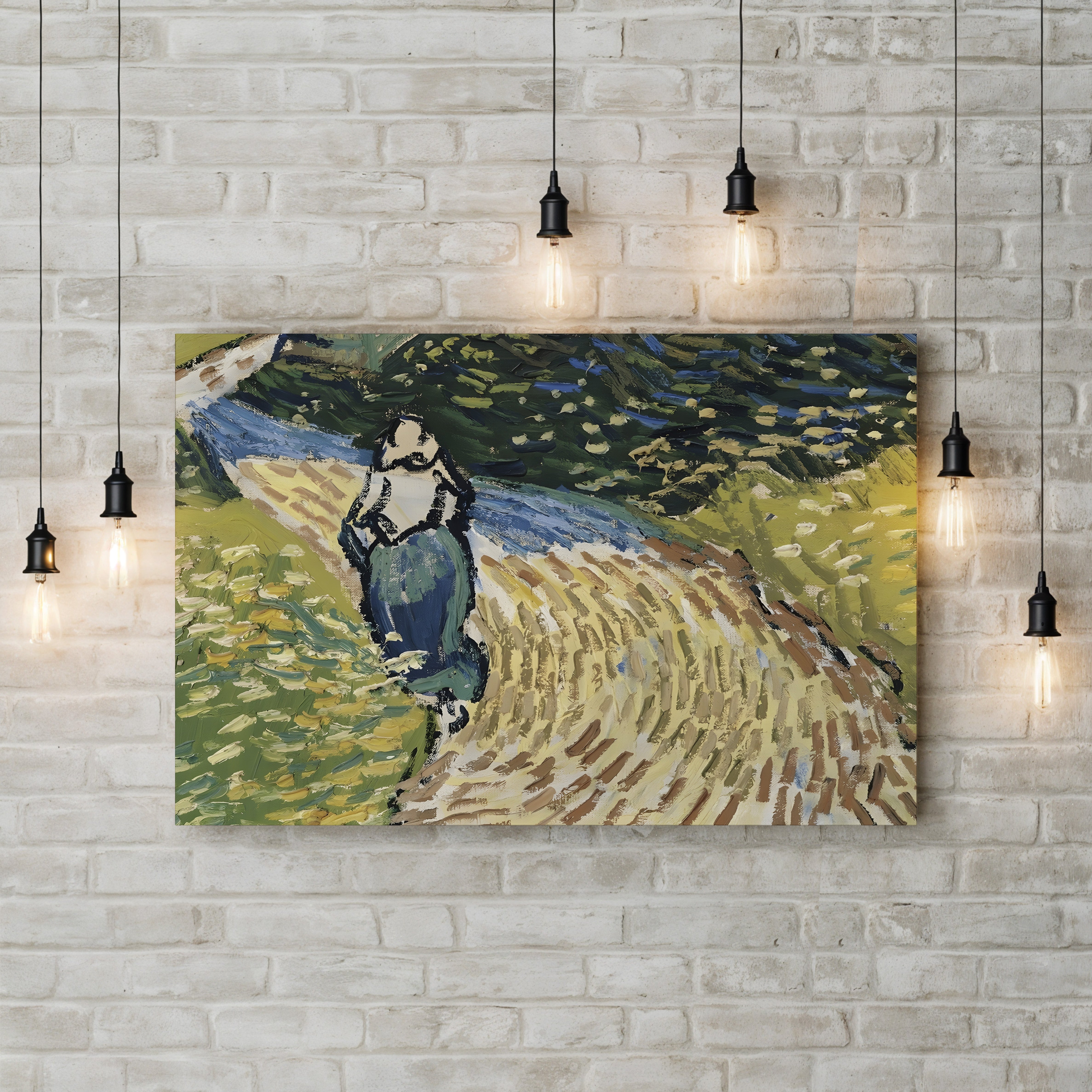 The Church at Auvers, 1890 (Musée d'Orsay) – Vincent van Gogh Wall Art | Post-Impressionist Architecture Canvas Print