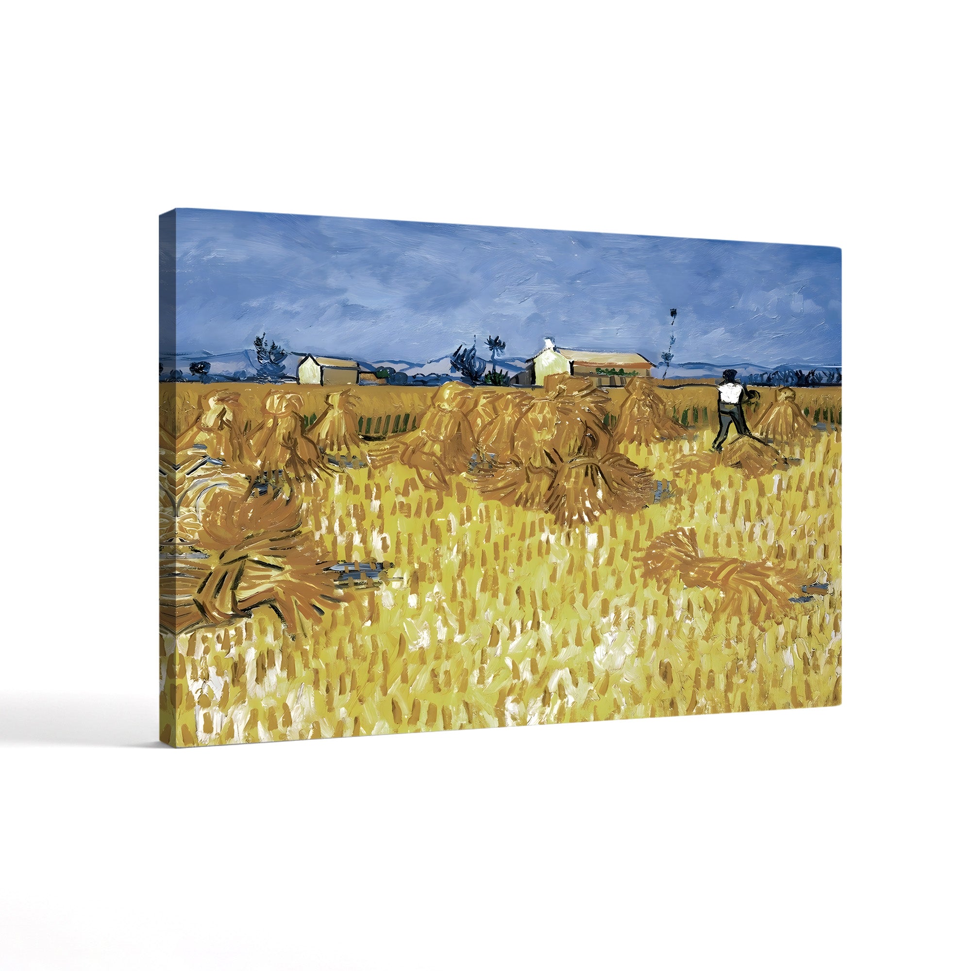 Corn Harvest in Provence – Vincent van Gogh Wall Art | Post-Impressionist Landscape Canvas Print