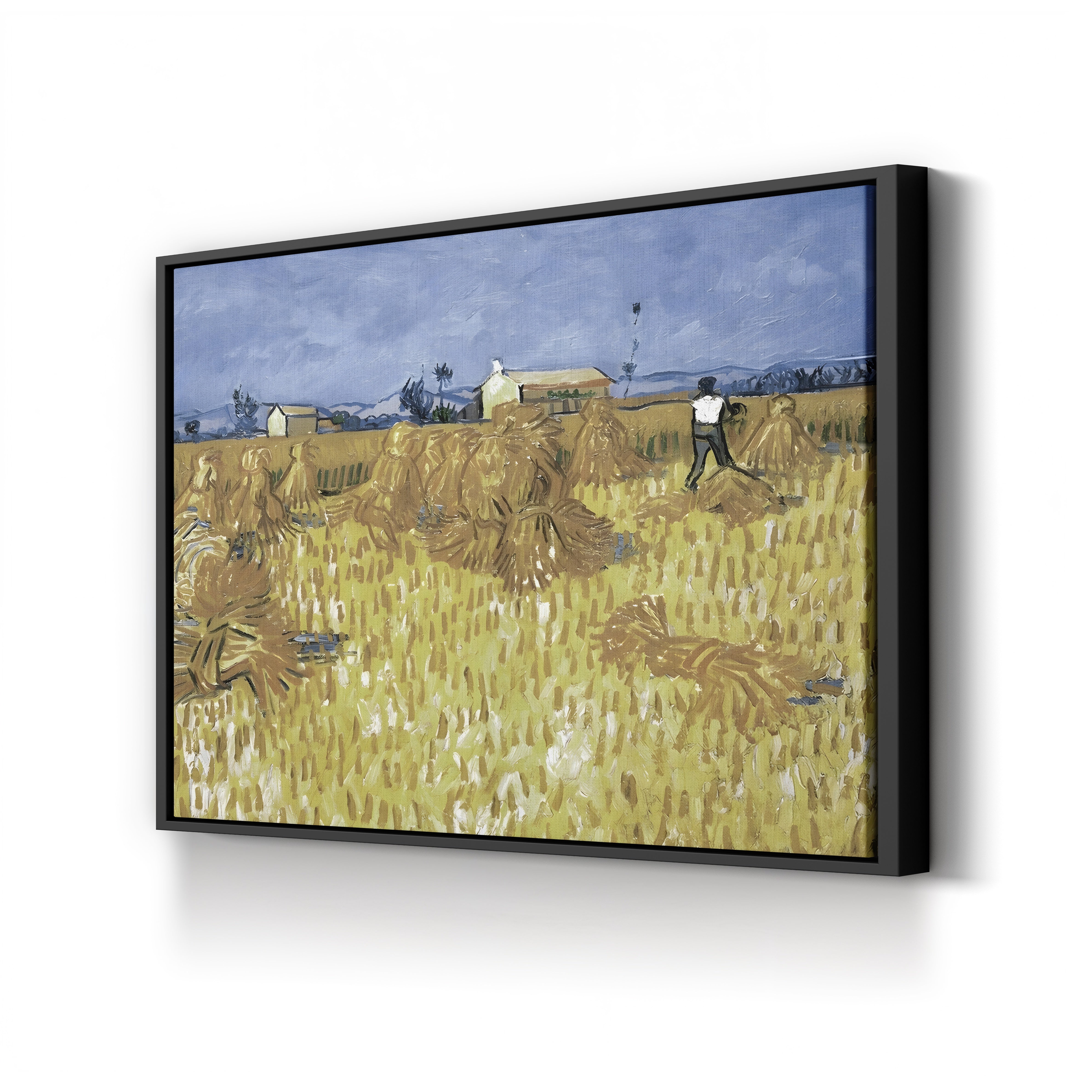 Corn Harvest in Provence – Vincent van Gogh Wall Art | Post-Impressionist Landscape Canvas Print