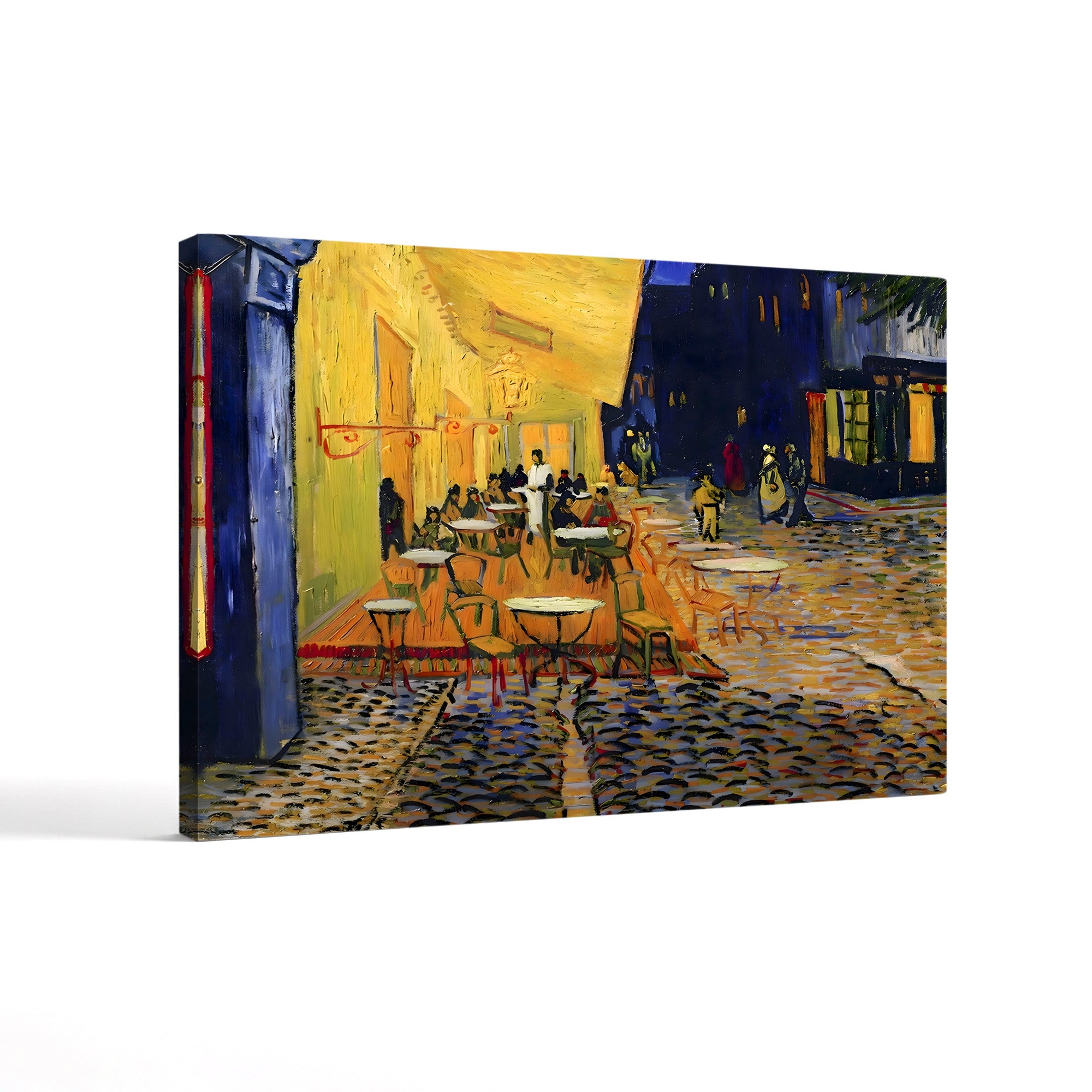 Detail of Café Terrace at Night, Arles, 1888 – Vincent van Gogh Wall Art | Post-Impressionist Nocturne Canvas Print