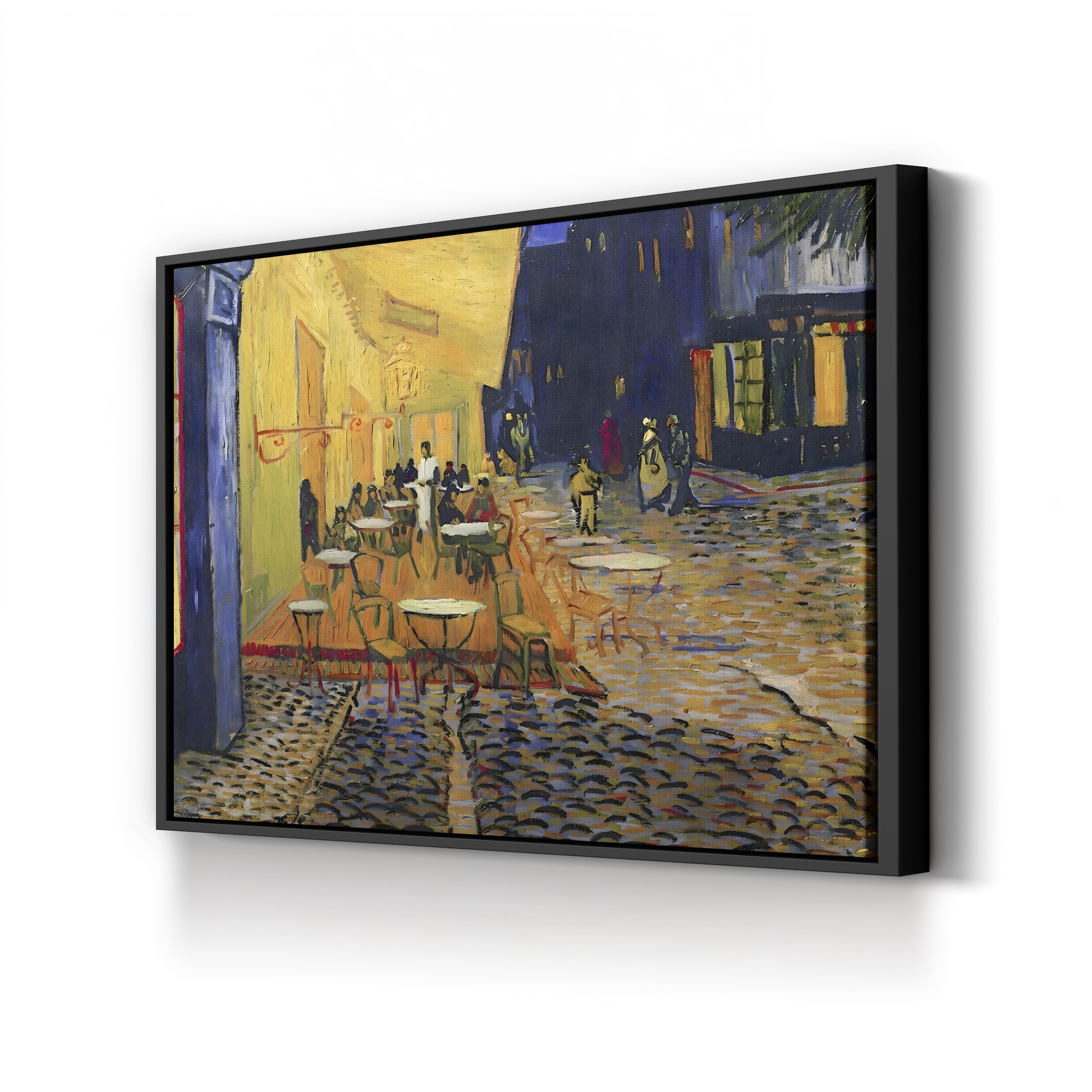 Detail of Café Terrace at Night, Arles, 1888 – Vincent van Gogh Wall Art | Post-Impressionist Nocturne Canvas Print