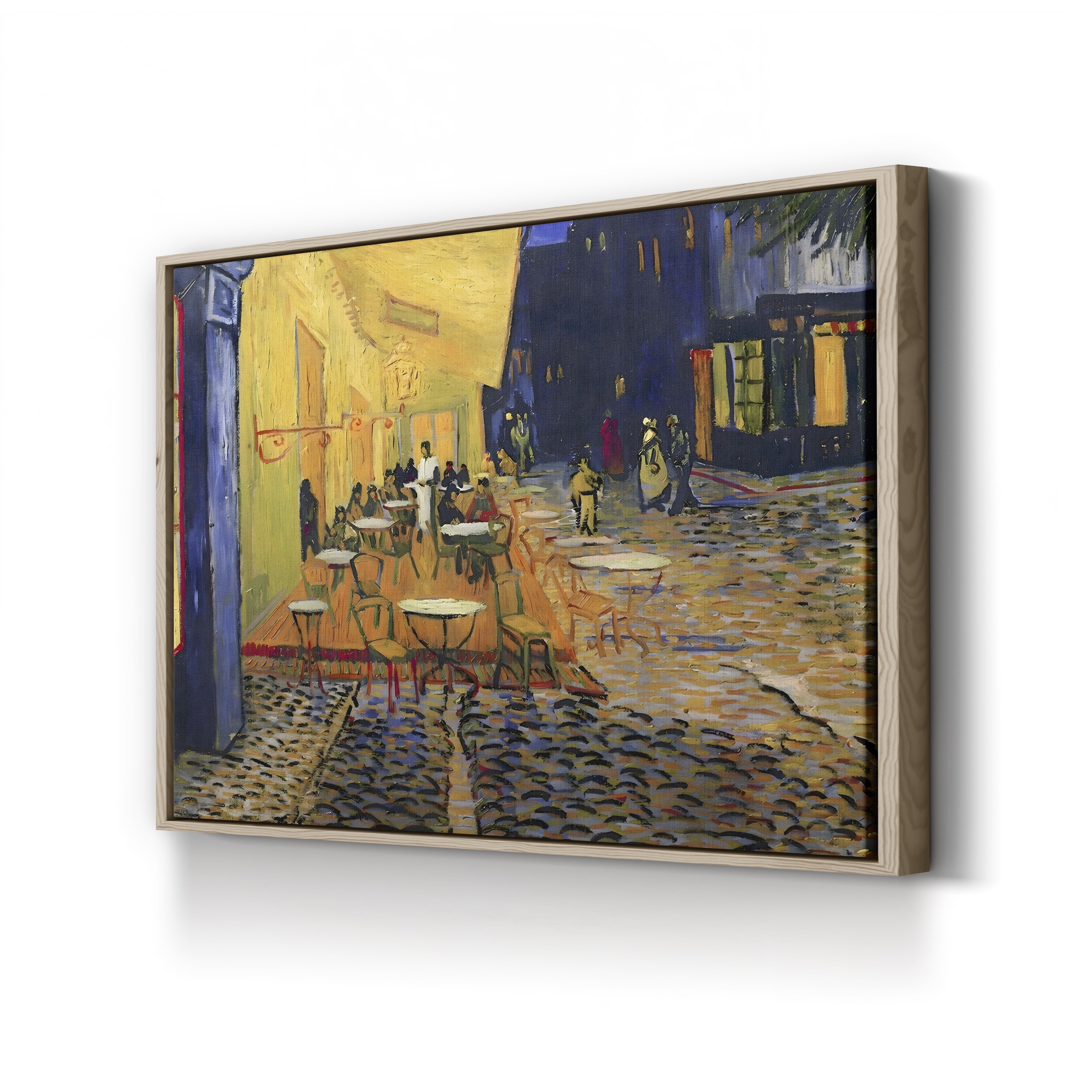 Detail of Café Terrace at Night, Arles, 1888 – Vincent van Gogh Wall Art | Post-Impressionist Nocturne Canvas Print