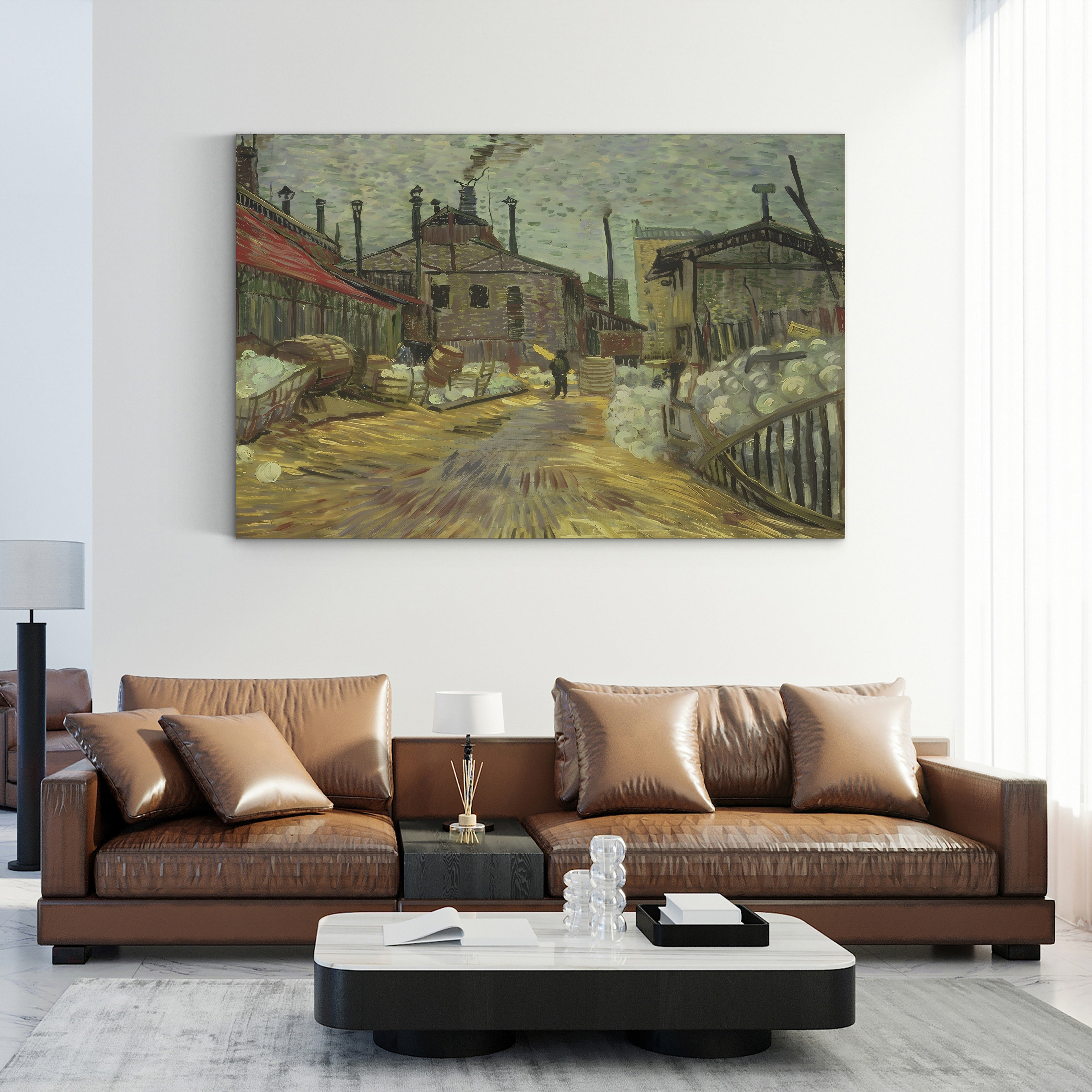 Factories, 1887 – Vincent van Gogh Wall Art | Post-Impressionist Industrial Canvas Print