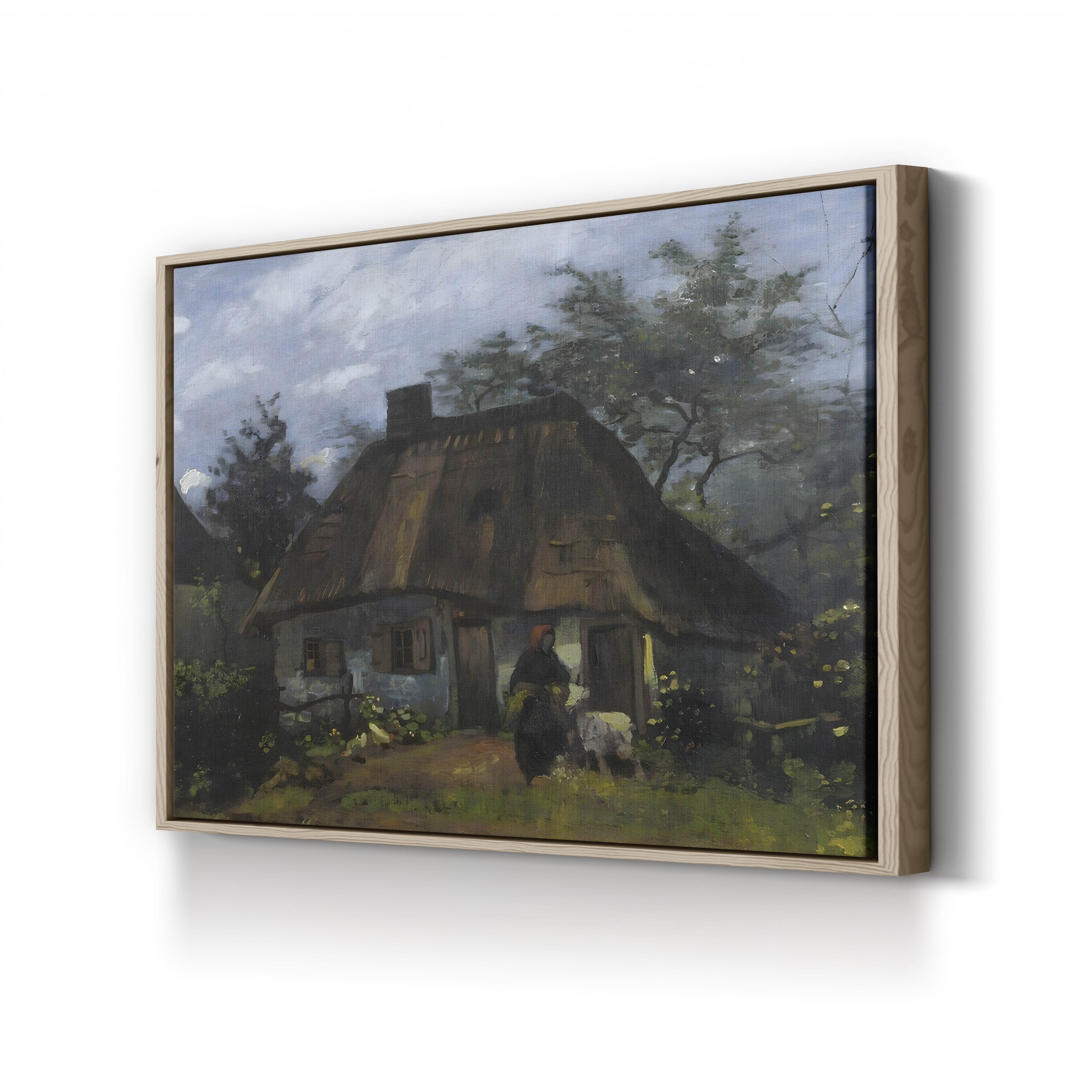 Farmhouse in Nuenen (La Chaumière), 1885 – Vincent van Gogh Wall Art | Early Dutch Landscape Canvas Print