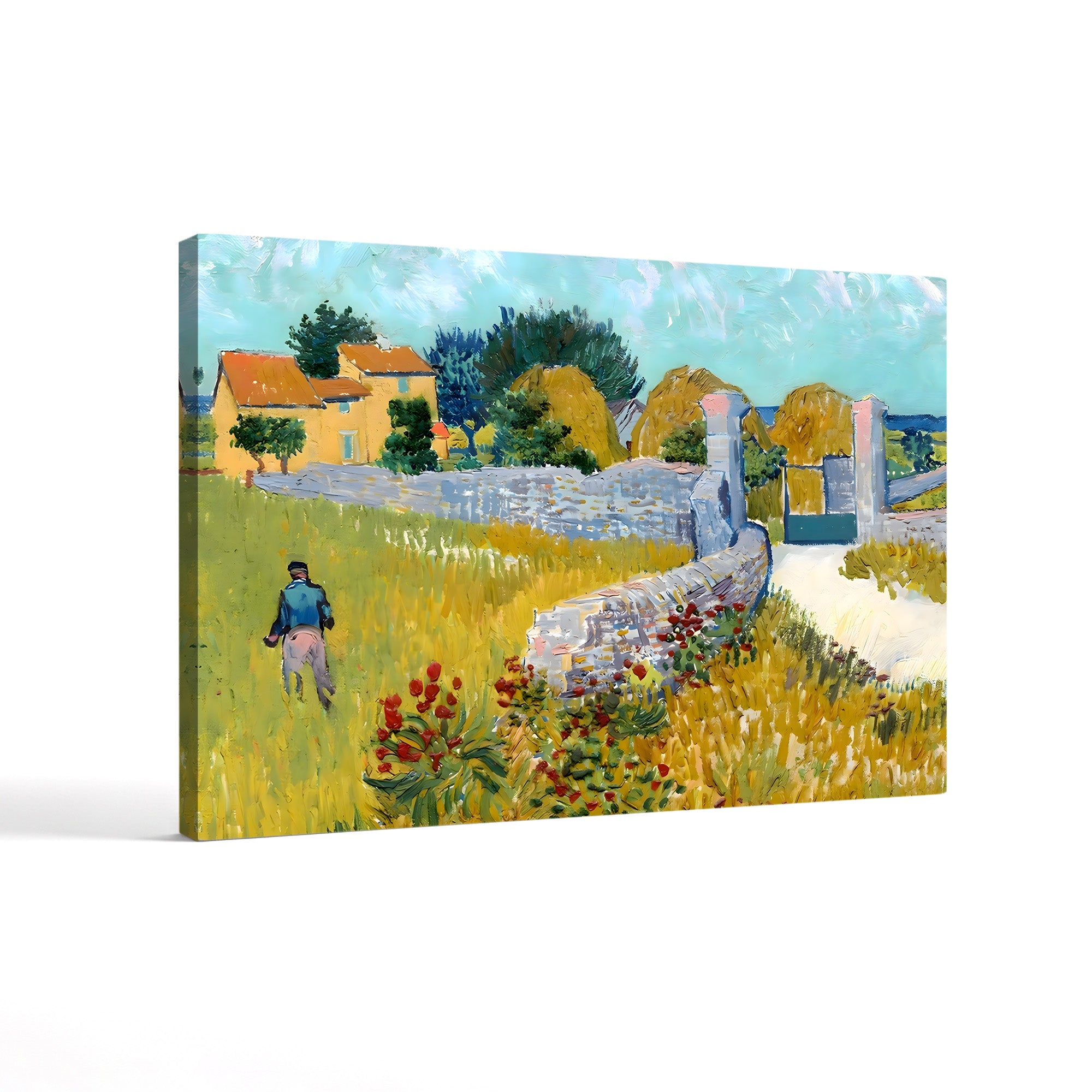 Farmhouse in Provence, 1888 – Vincent van Gogh Wall Art | Post-Impressionist Landscape Canvas Print