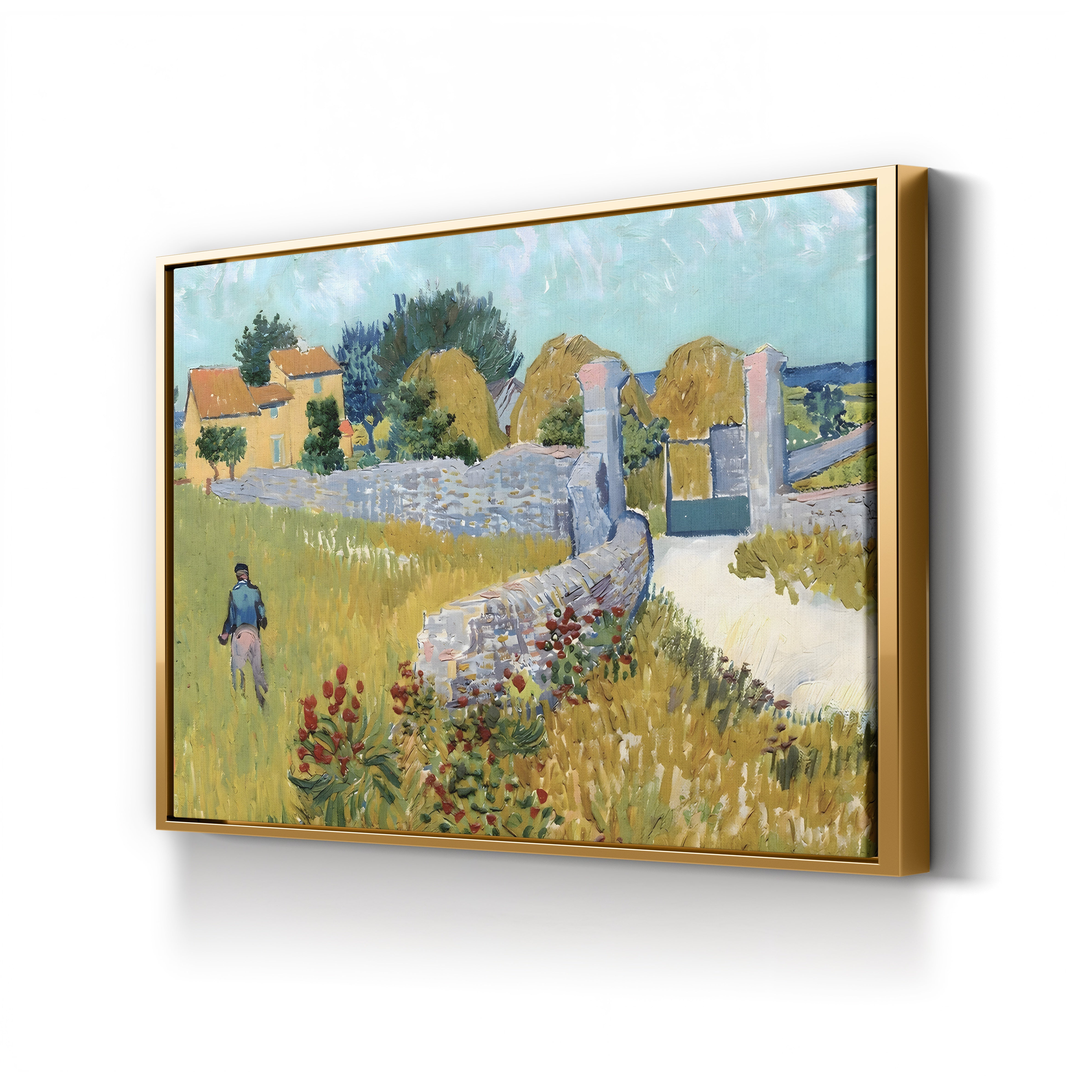 Farmhouse in Provence, 1888 – Vincent van Gogh Wall Art | Post-Impressionist Landscape Canvas Print