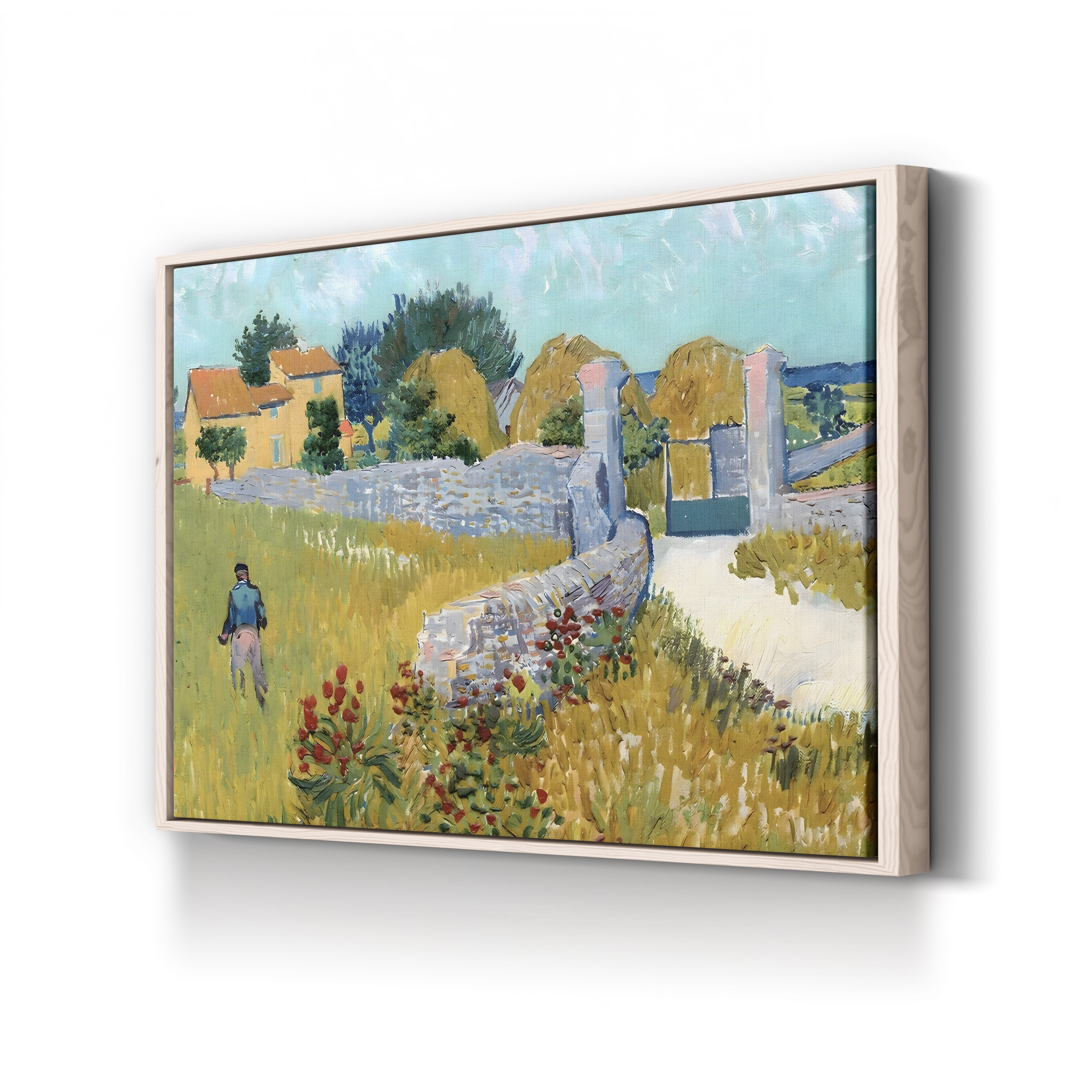 Farmhouse in Provence, 1888 – Vincent van Gogh Wall Art | Post-Impressionist Landscape Canvas Print