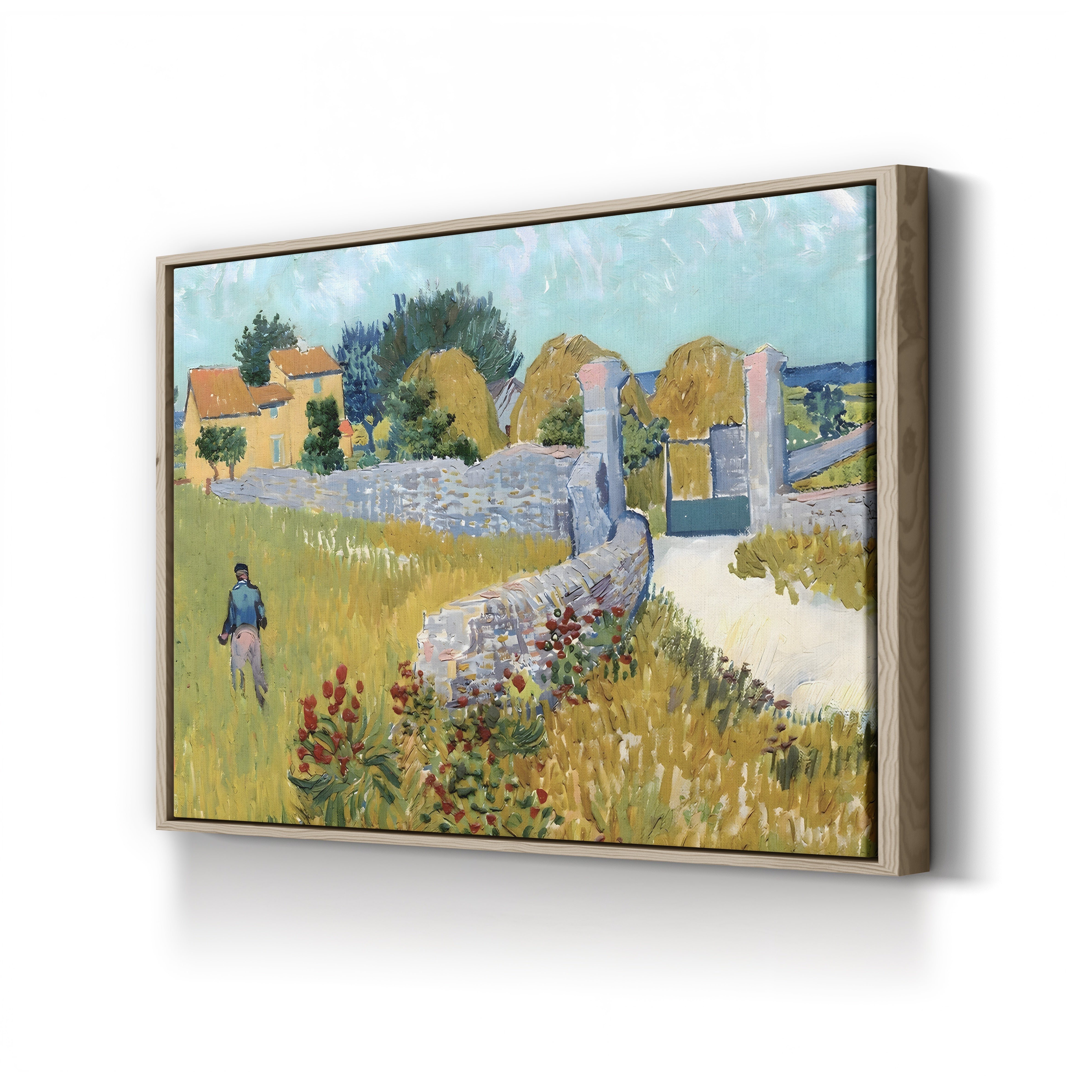 Farmhouse in Provence, 1888 – Vincent van Gogh Wall Art | Post-Impressionist Landscape Canvas Print