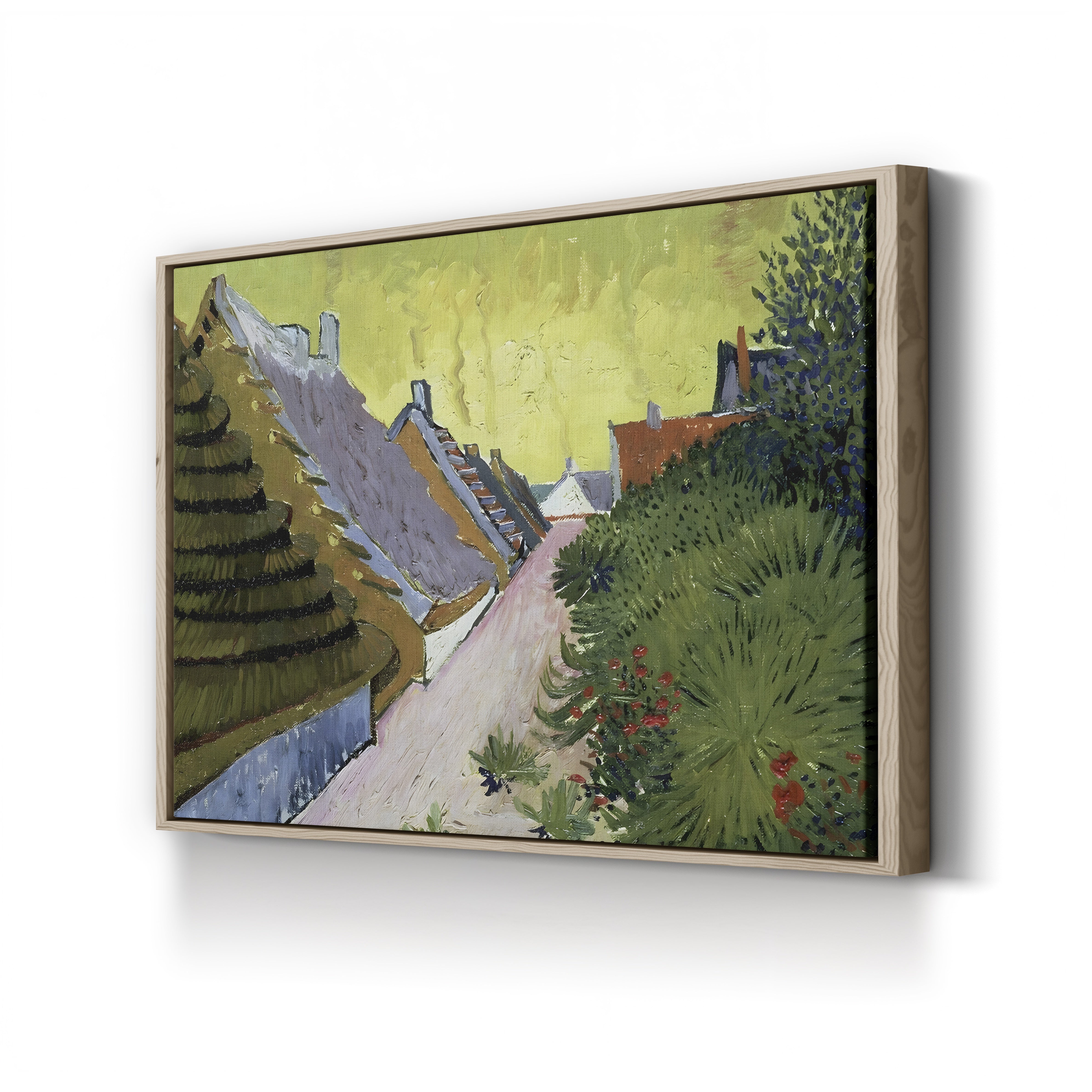 Farmhouses at Saintes-Maries, 1888 – Vincent van Gogh Wall Art | Post-Impressionist Landscape Canvas Print