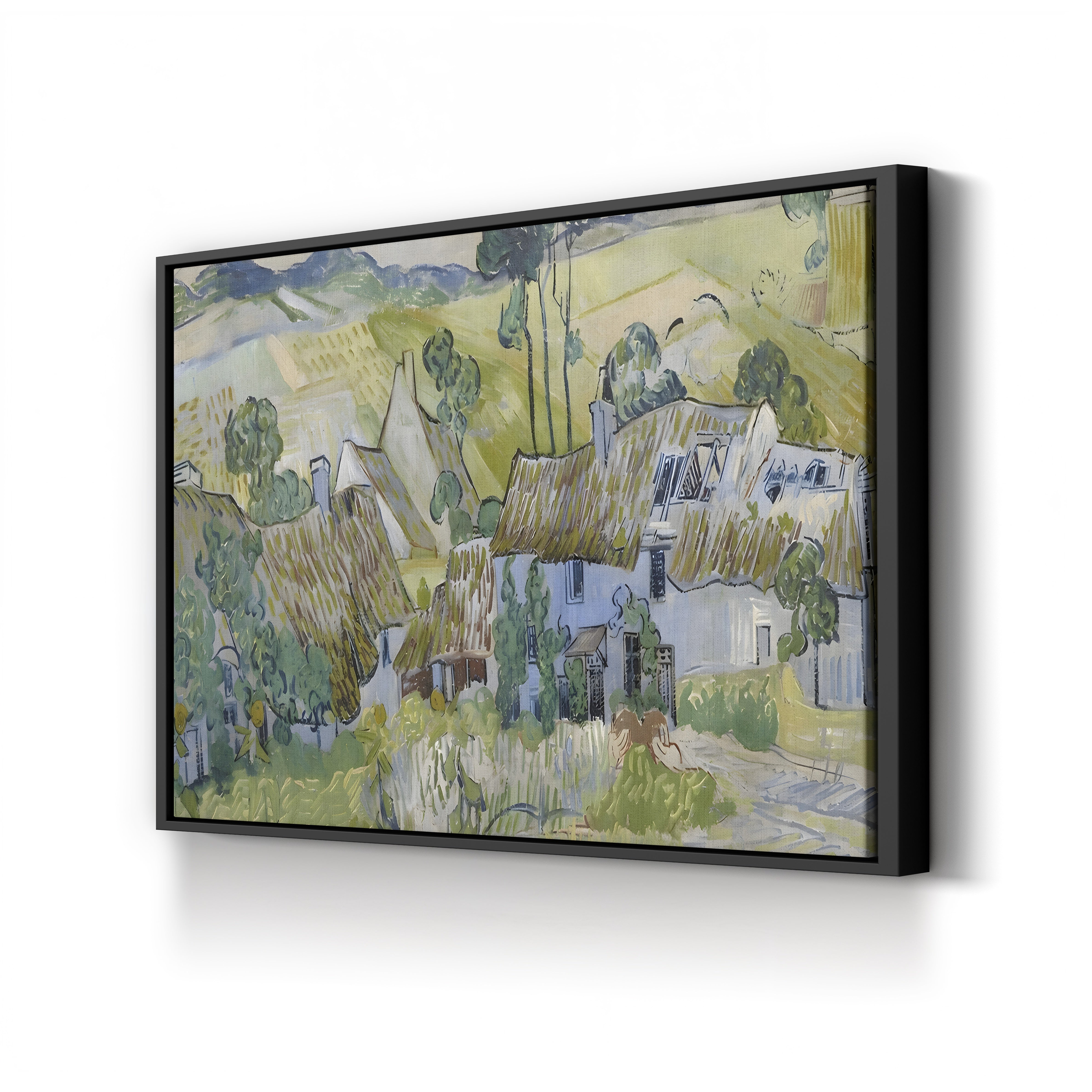 Farms Near Auvers, 1890 – Vincent van Gogh Wall Art | Post-Impressionist Landscape Canvas Print