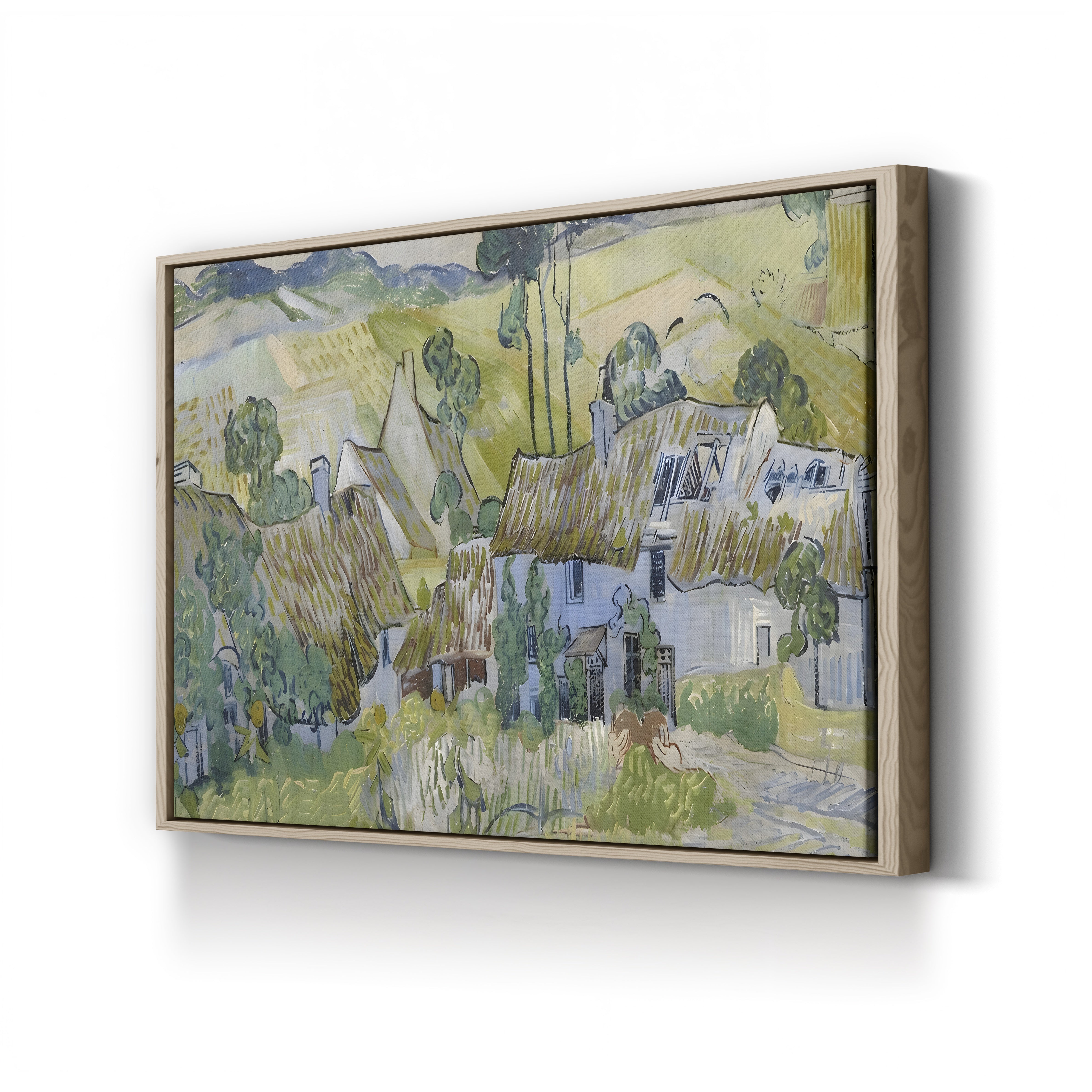 Farms Near Auvers, 1890 – Vincent van Gogh Wall Art | Post-Impressionist Landscape Canvas Print