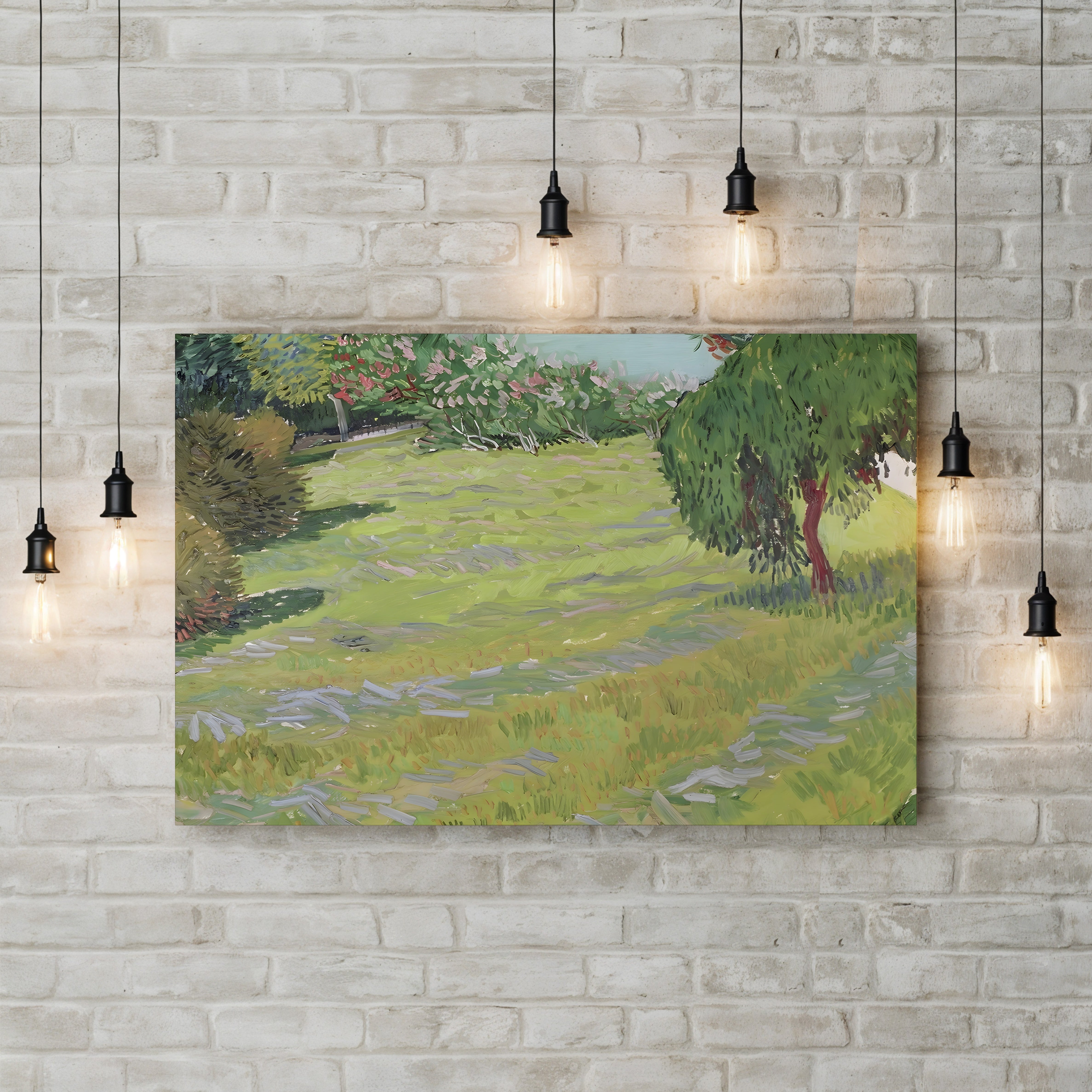 Field in Sunlight, 1888 – Vincent van Gogh Wall Art | Post-Impressionist Provençal Landscape Canvas Print