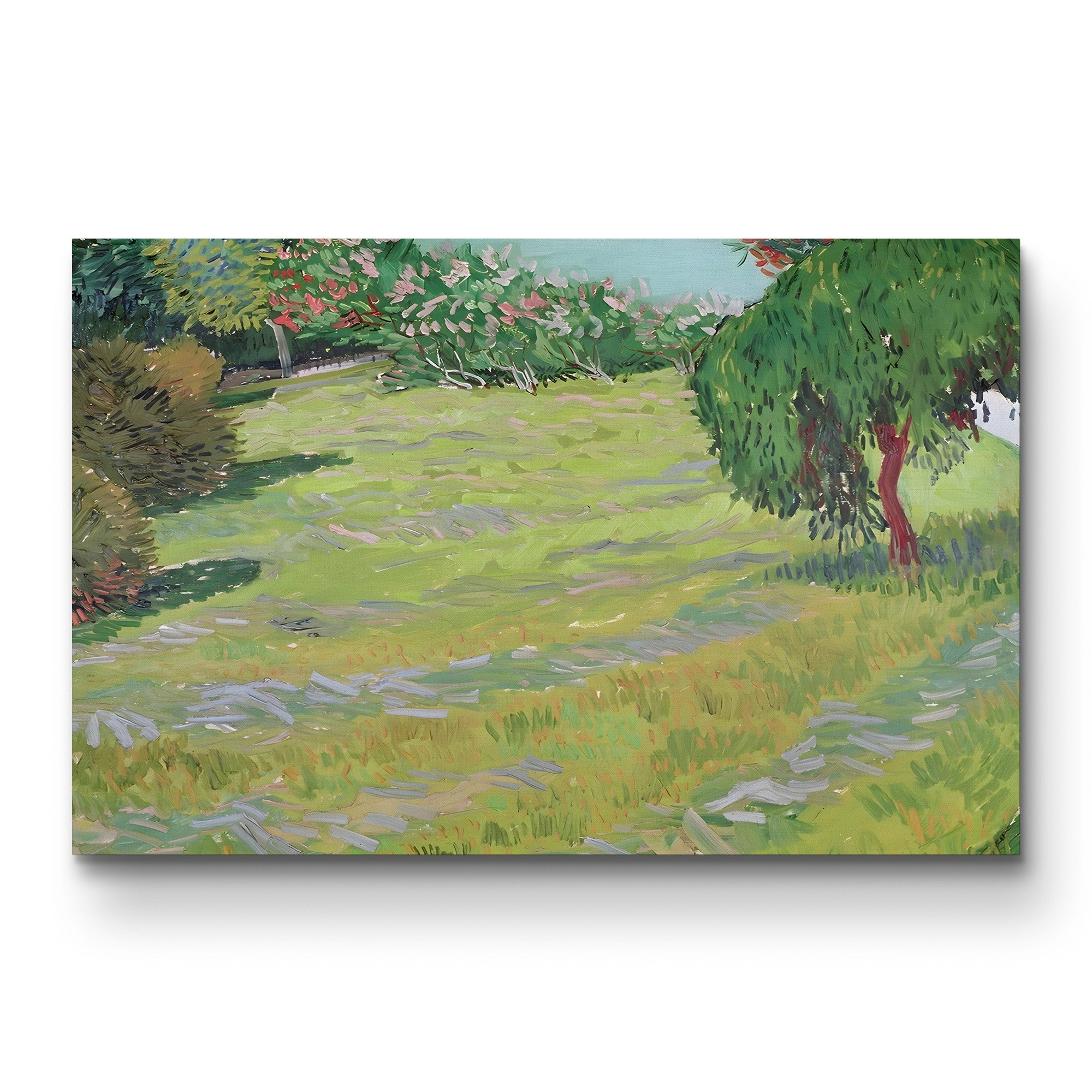 Field in Sunlight, 1888 – Vincent van Gogh Wall Art | Post-Impressionist Provençal Landscape Canvas Print